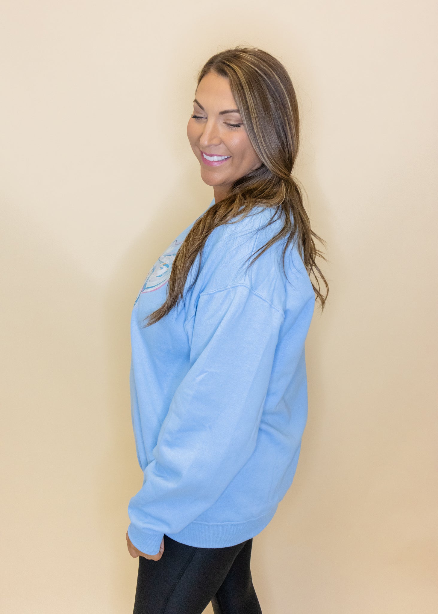 Fun Reb on Light Blue Sweatshirt