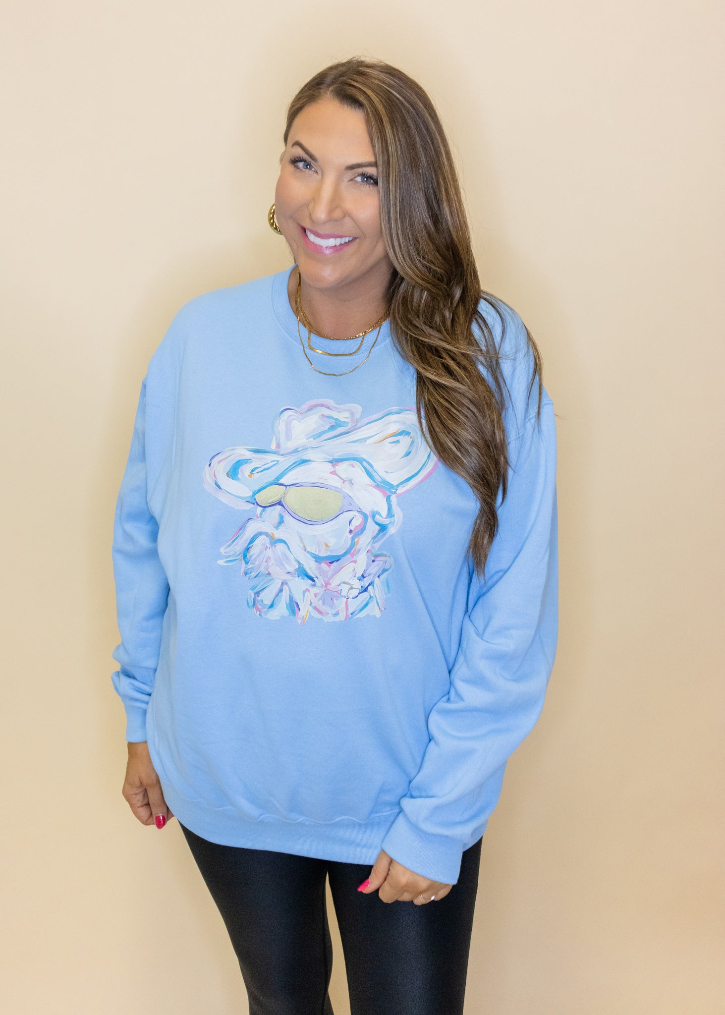 Fun Reb on Light Blue Sweatshirt