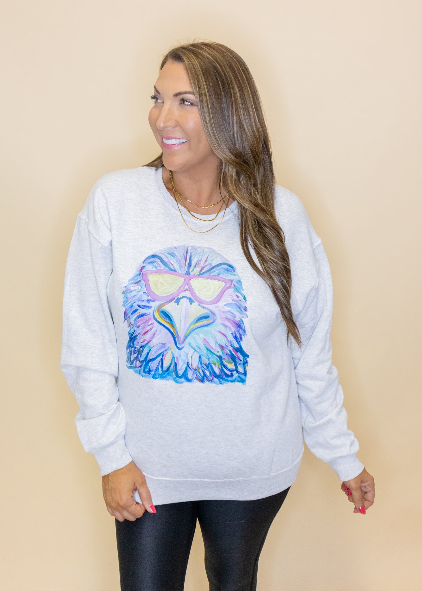 Fun Eagle on Ash Sweatshirt