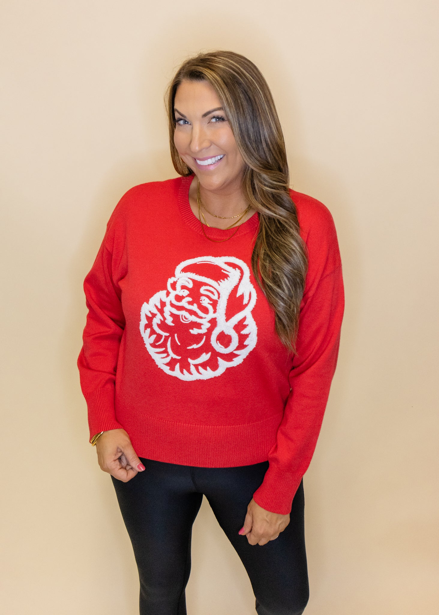 Red Santa Christmas Sweater