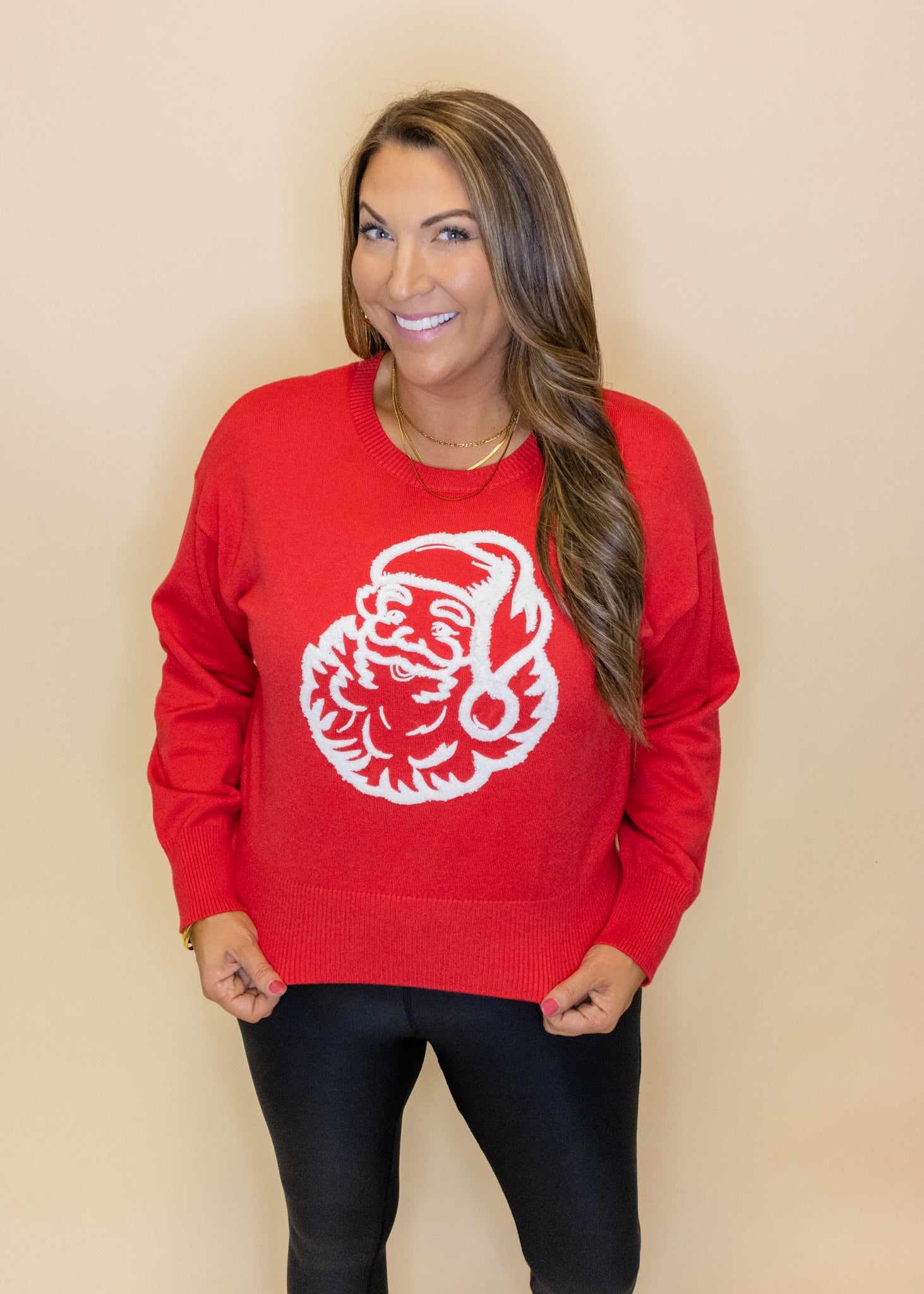 Red Santa Christmas Sweater