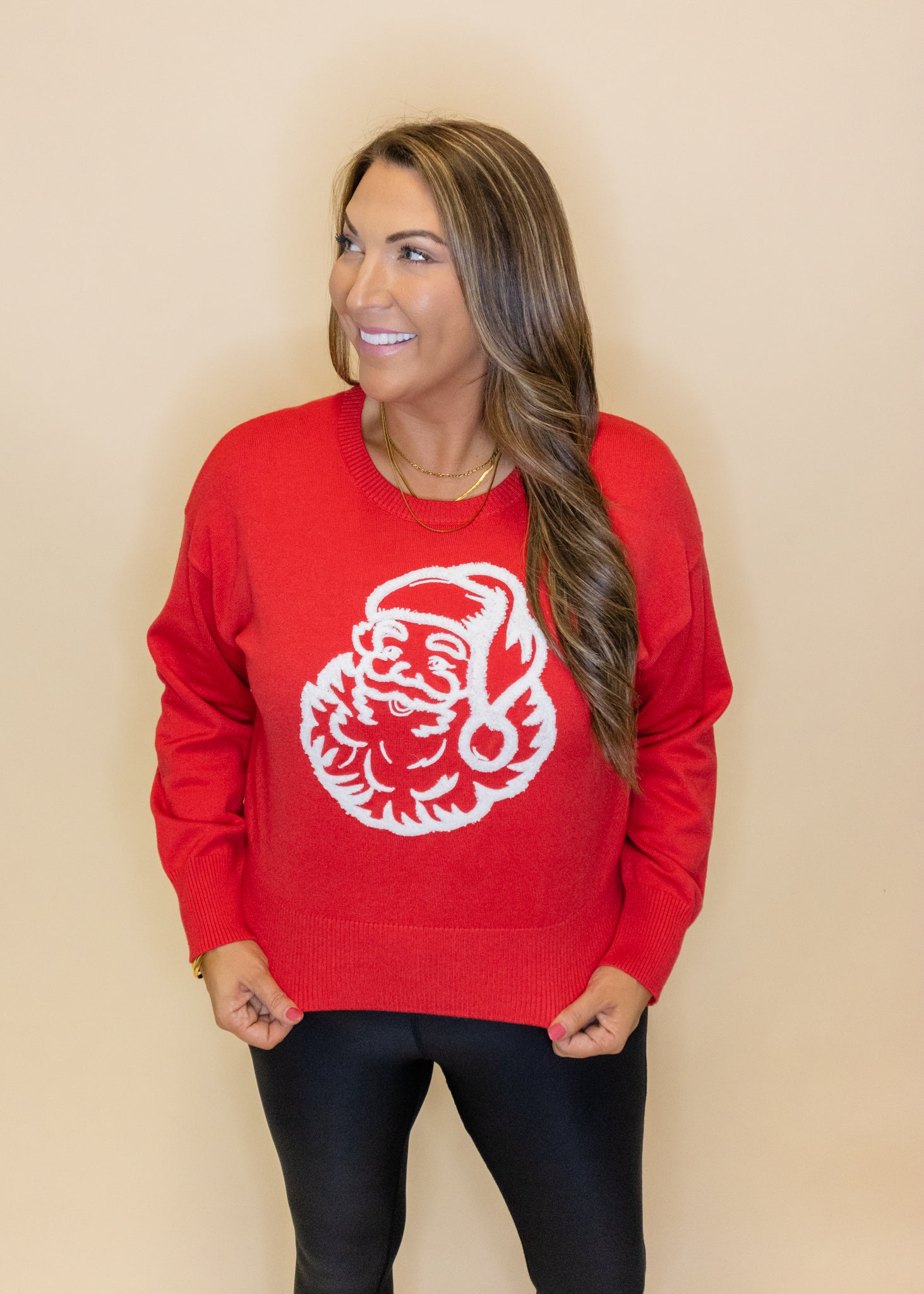 Red Santa Christmas Sweater