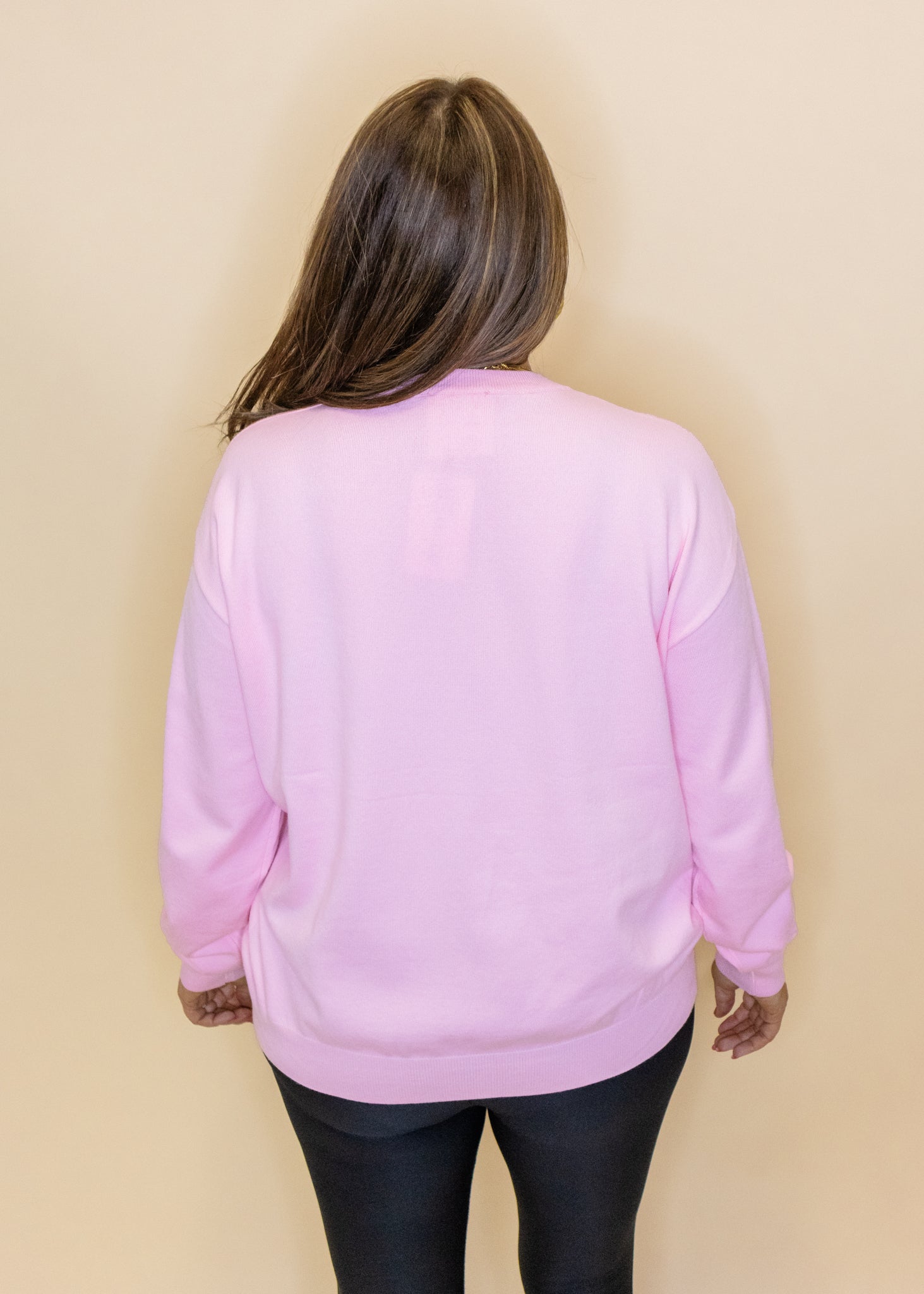 Pink Pastel Sequin Nutcracker Sweater