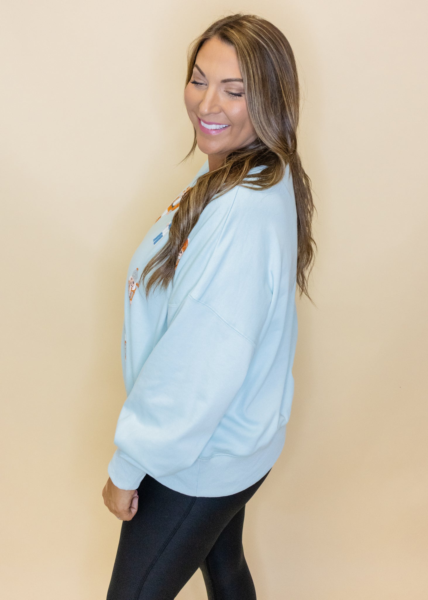 Blue Sequin Nutcracker Sweatshirt