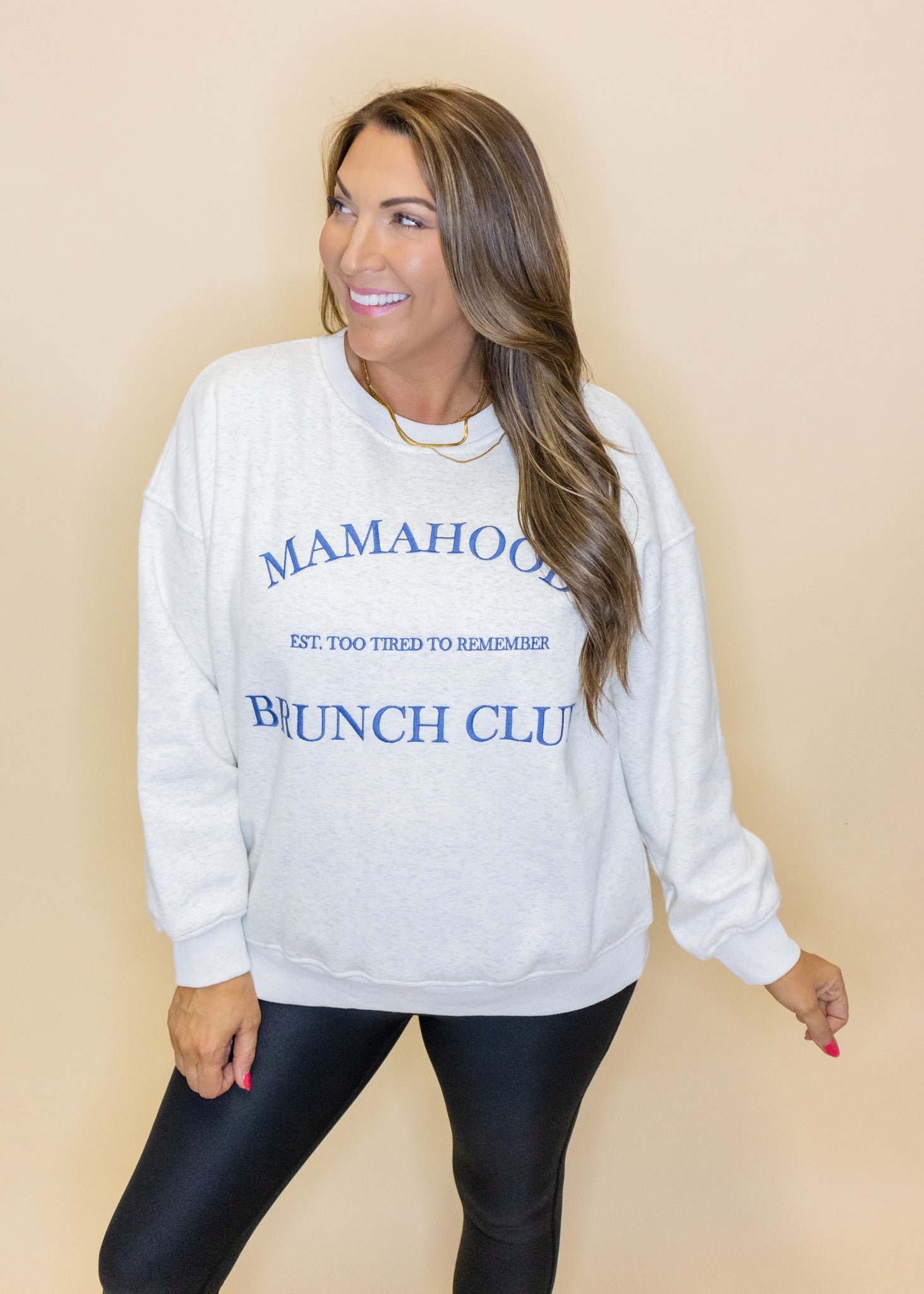 Grey Mamahood Fleece Sweatshirt