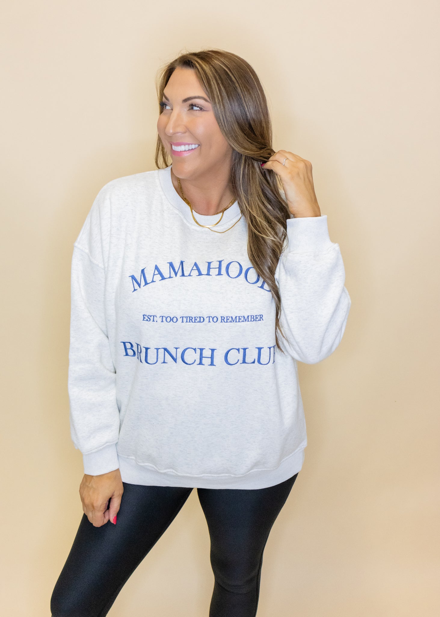 Grey Mamahood Fleece Sweatshirt