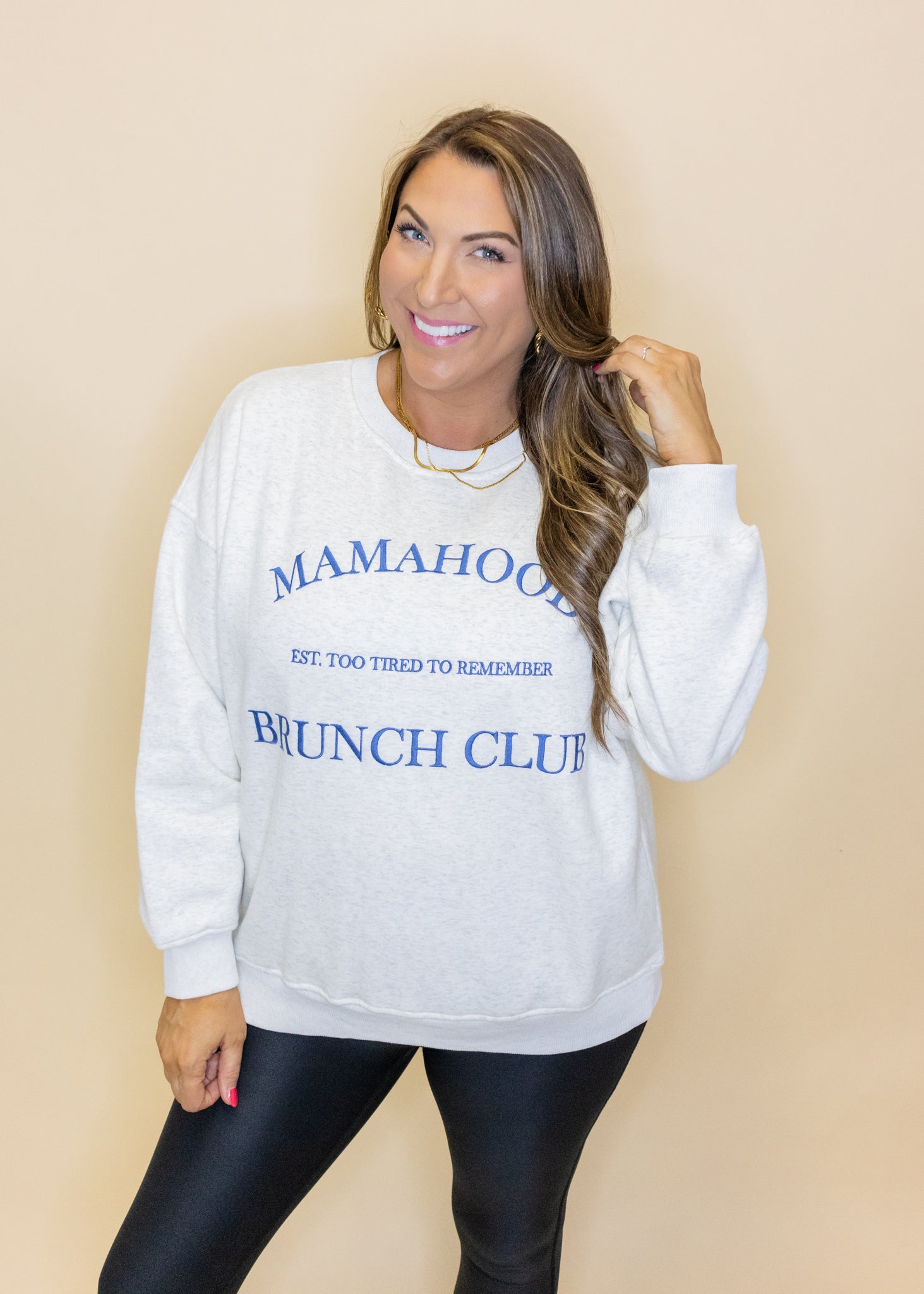 Grey Mamahood Fleece Sweatshirt