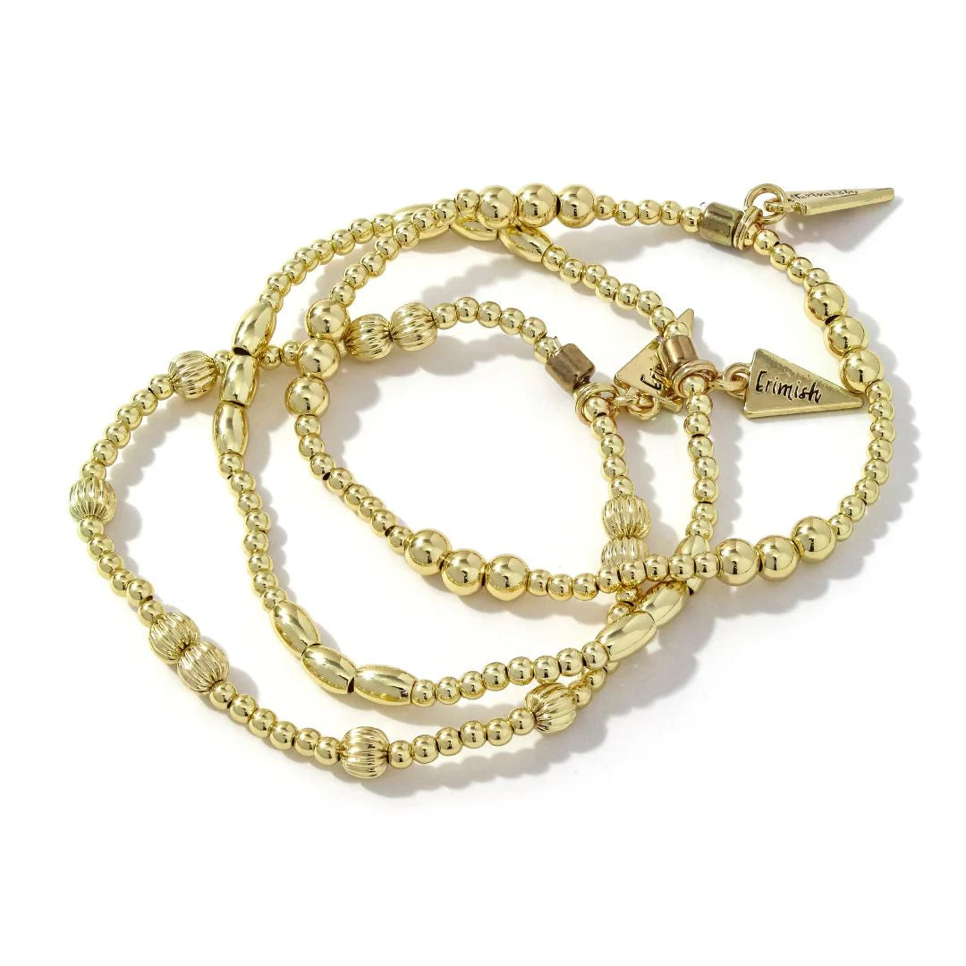 Gold April Bracelet Set