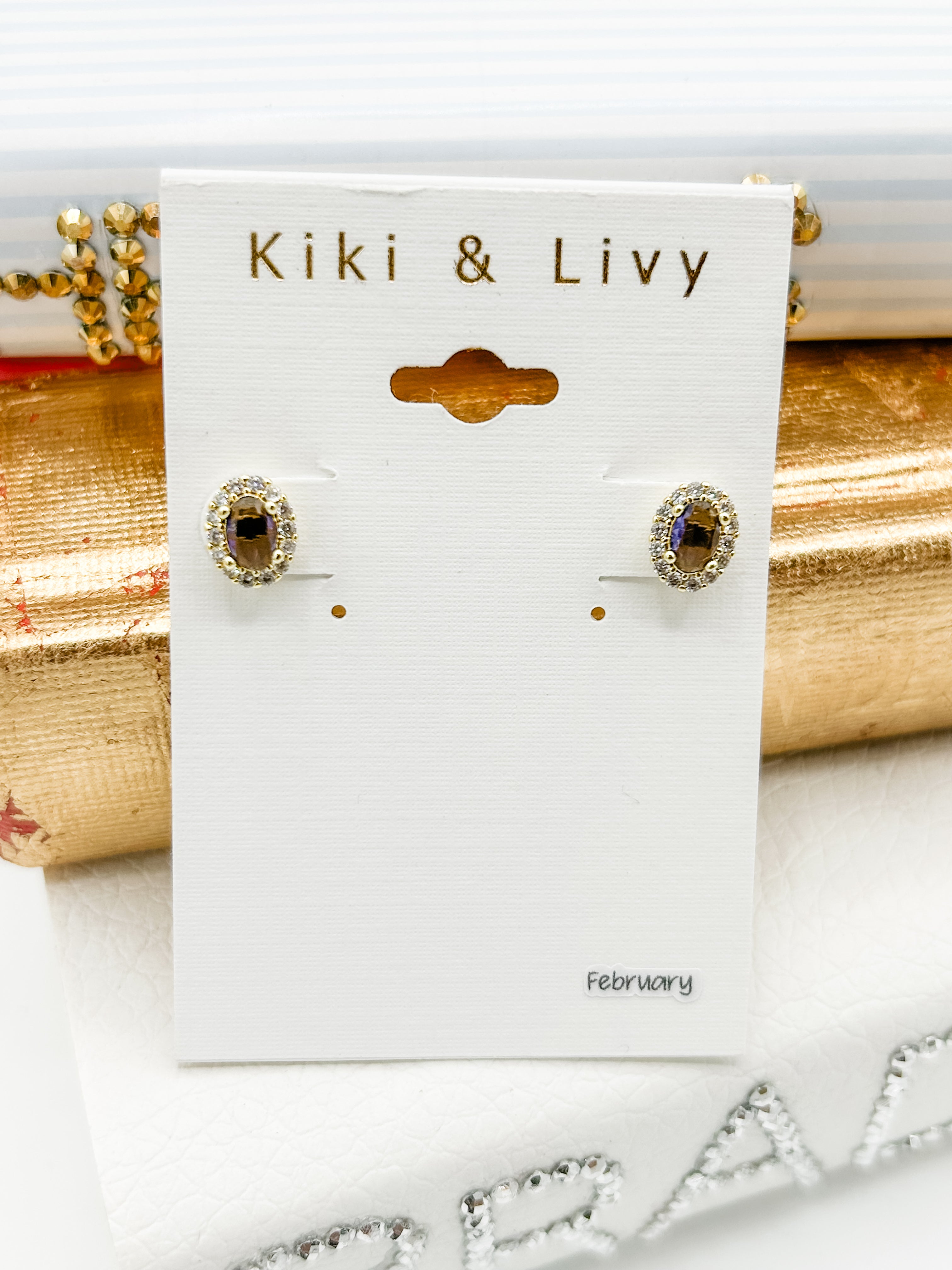 Birthstone Stud Earrings