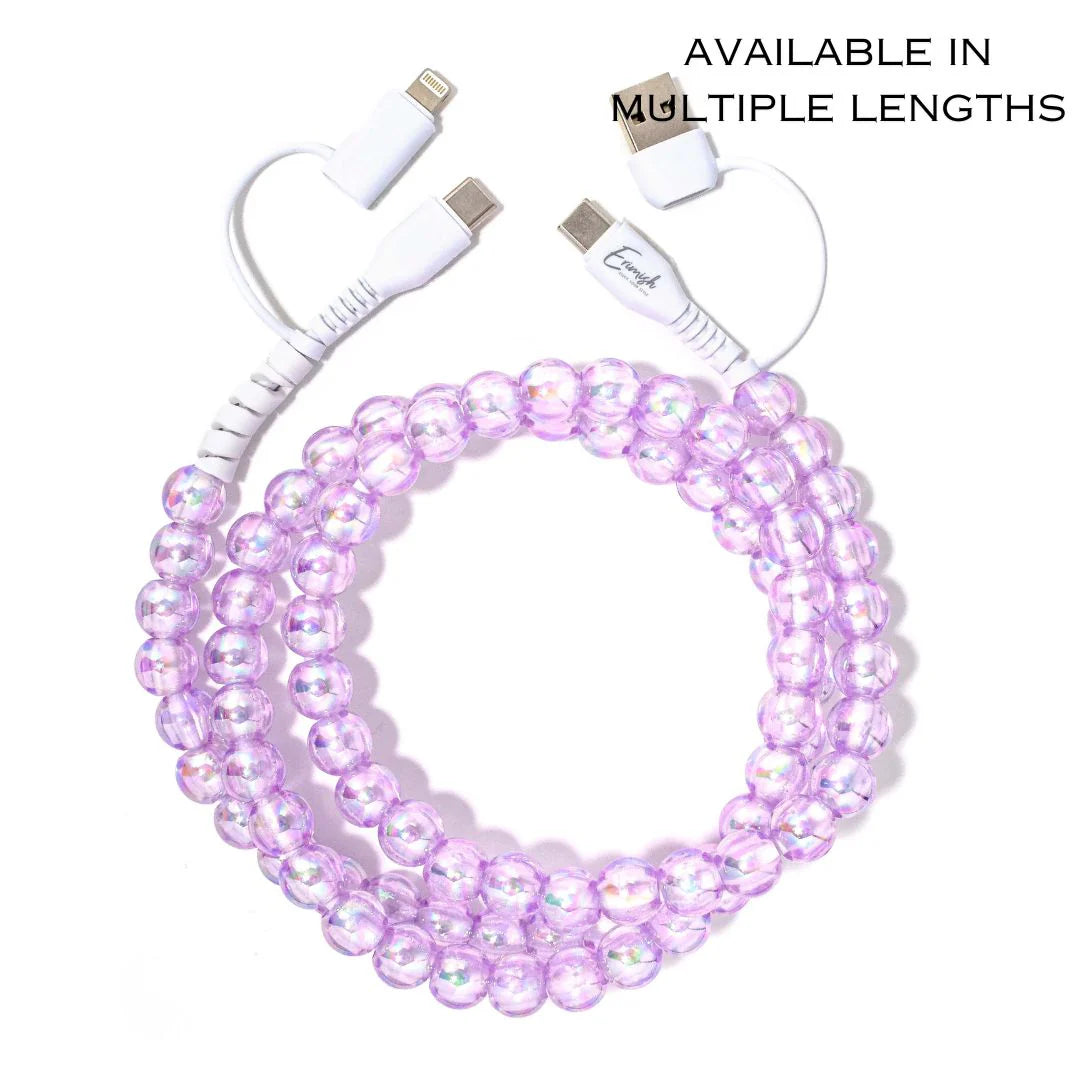 Taffy Iris Beaded Phone Charger