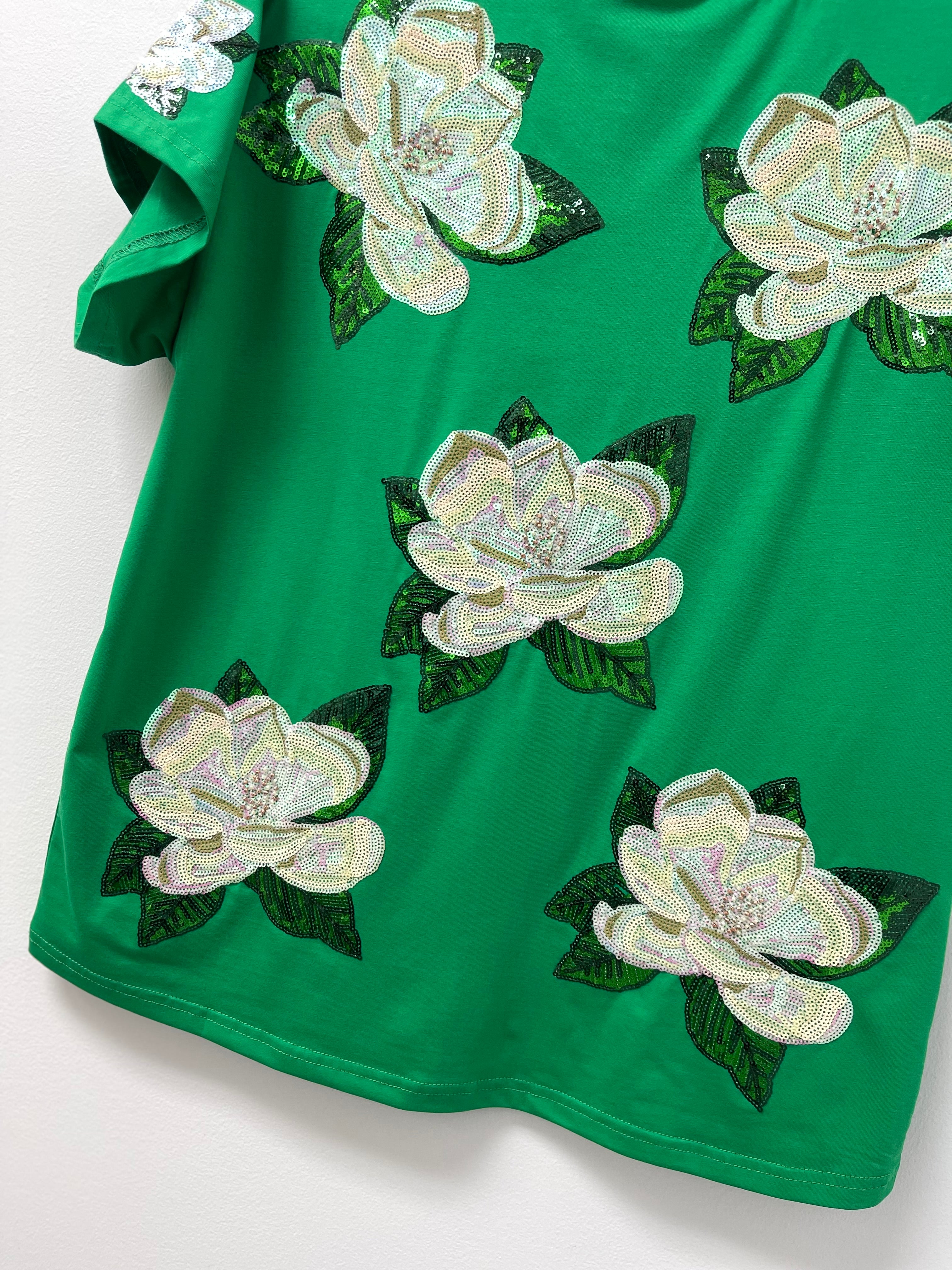 Green Magnolia Tee