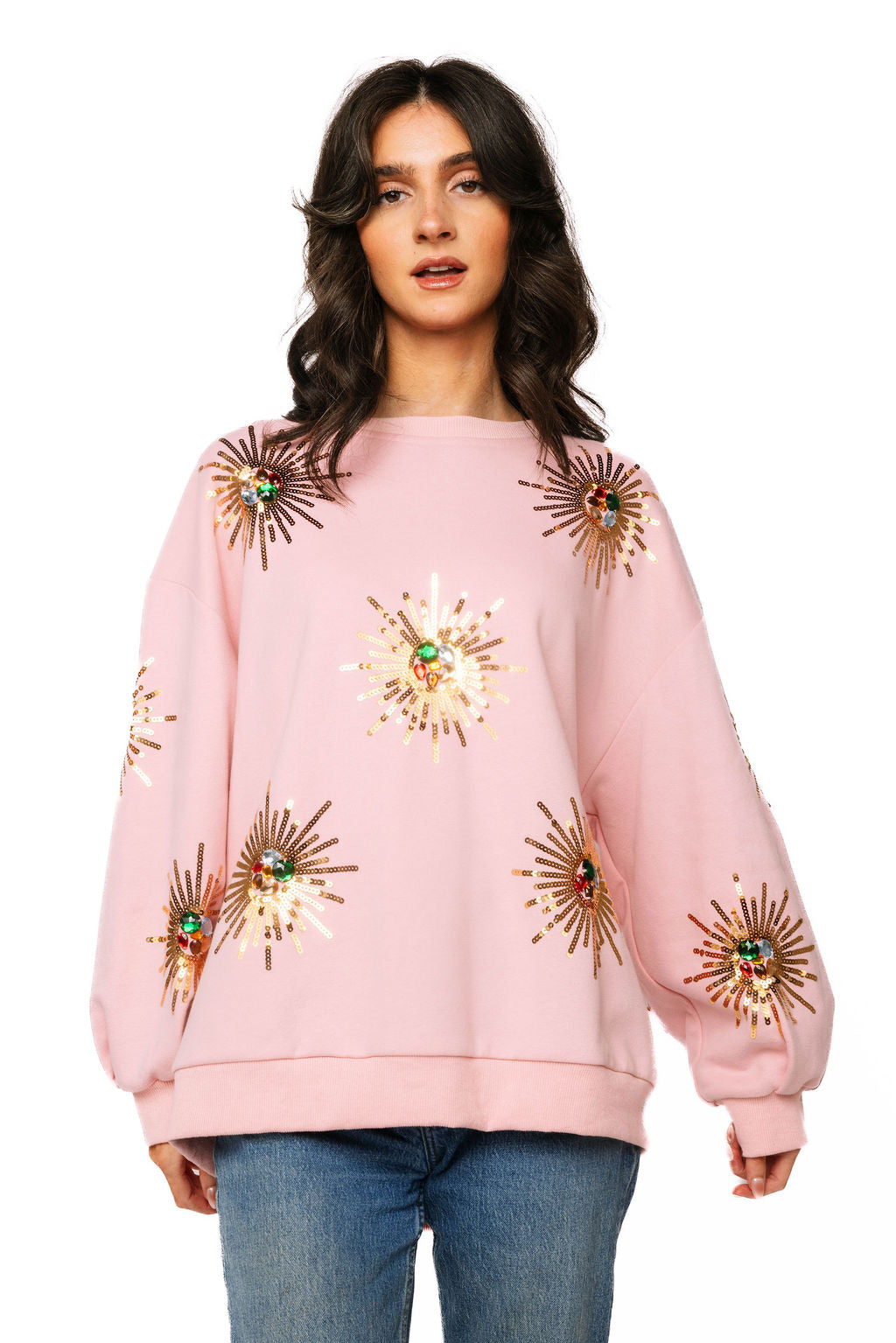 Light Pink Starburst Sweatshirt