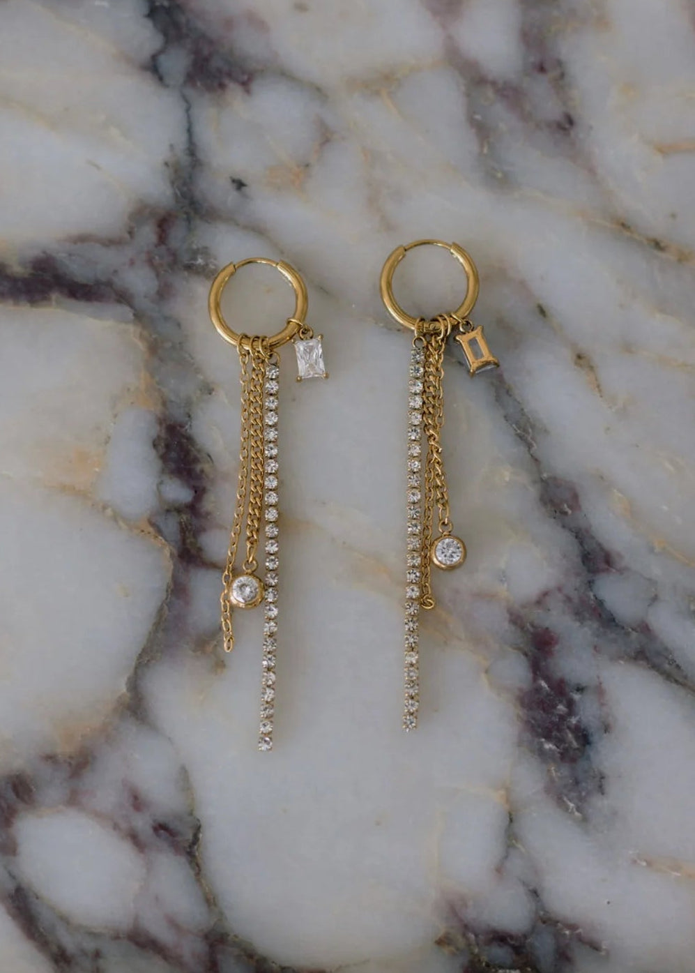 The Gold Teddy Rhinestone Earrings