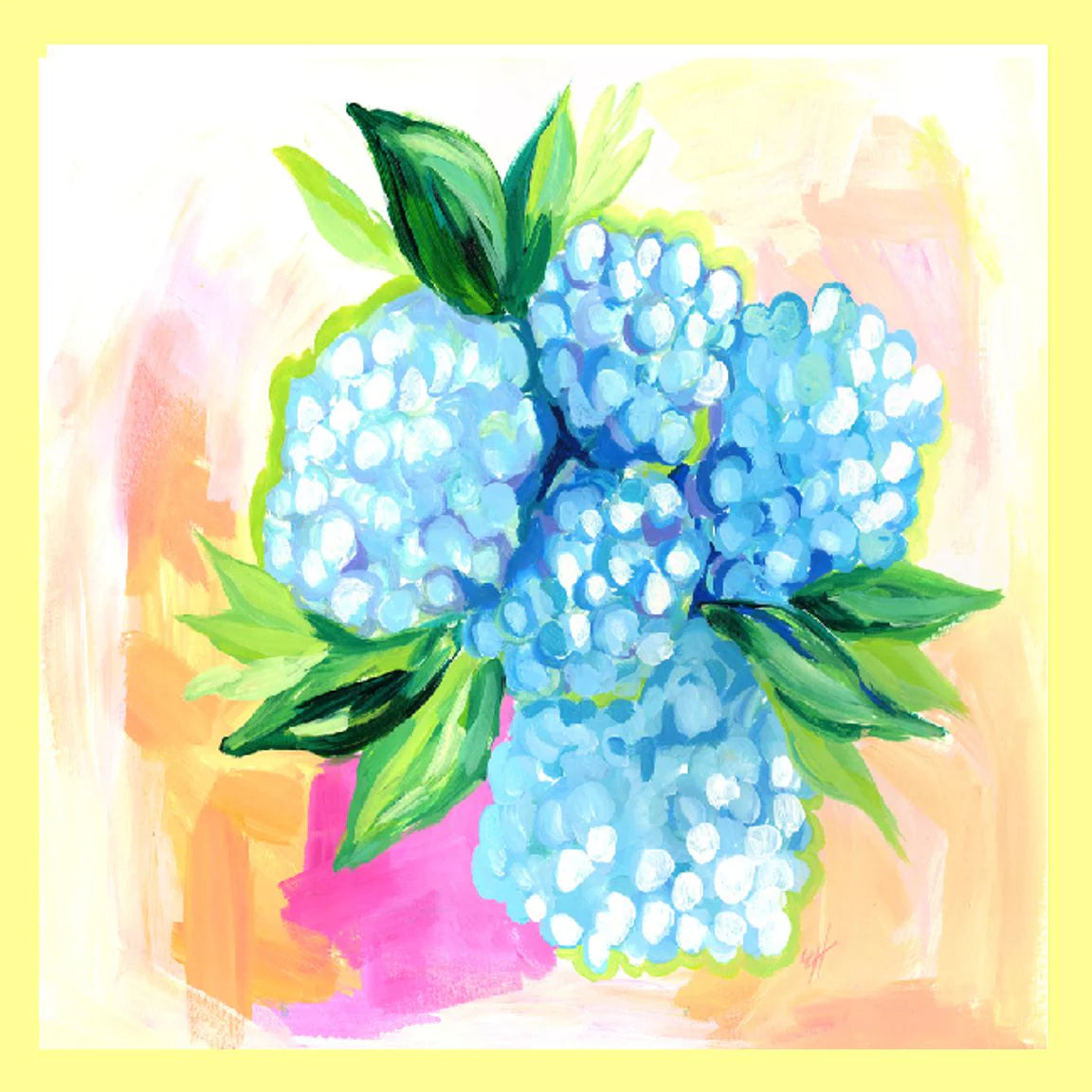 Pink Painted Hydrangea Tee