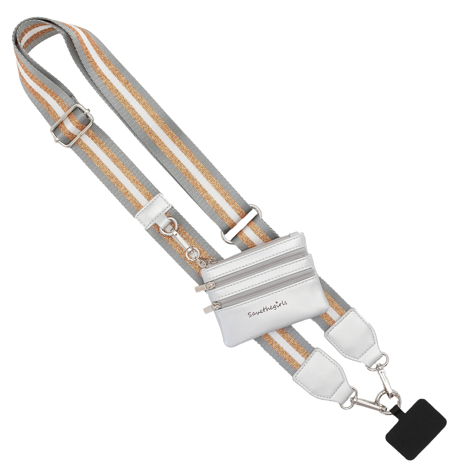 Clip & Go Strap with Pouch Stripe Collection