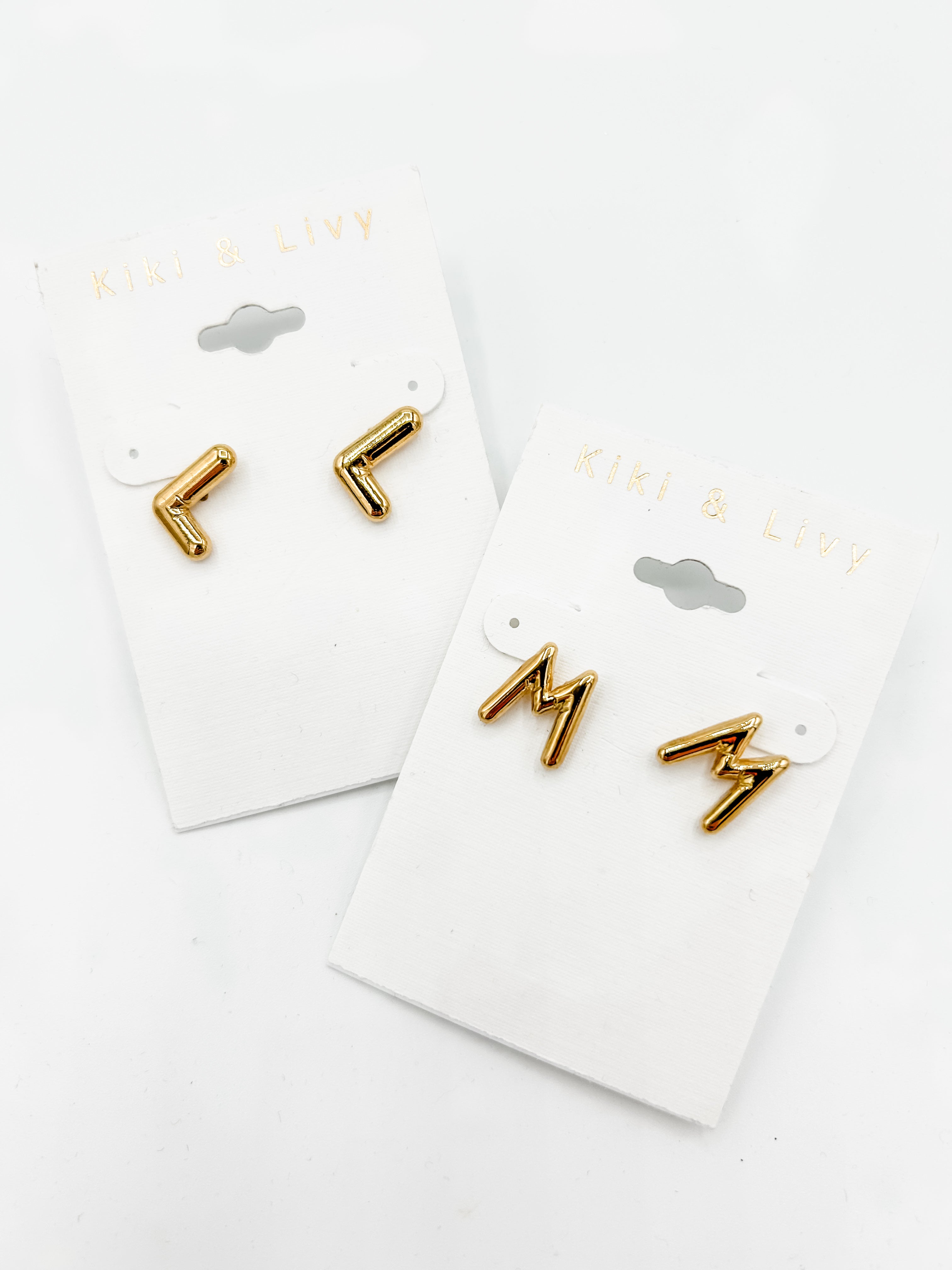 Large Balloon Letter Studs