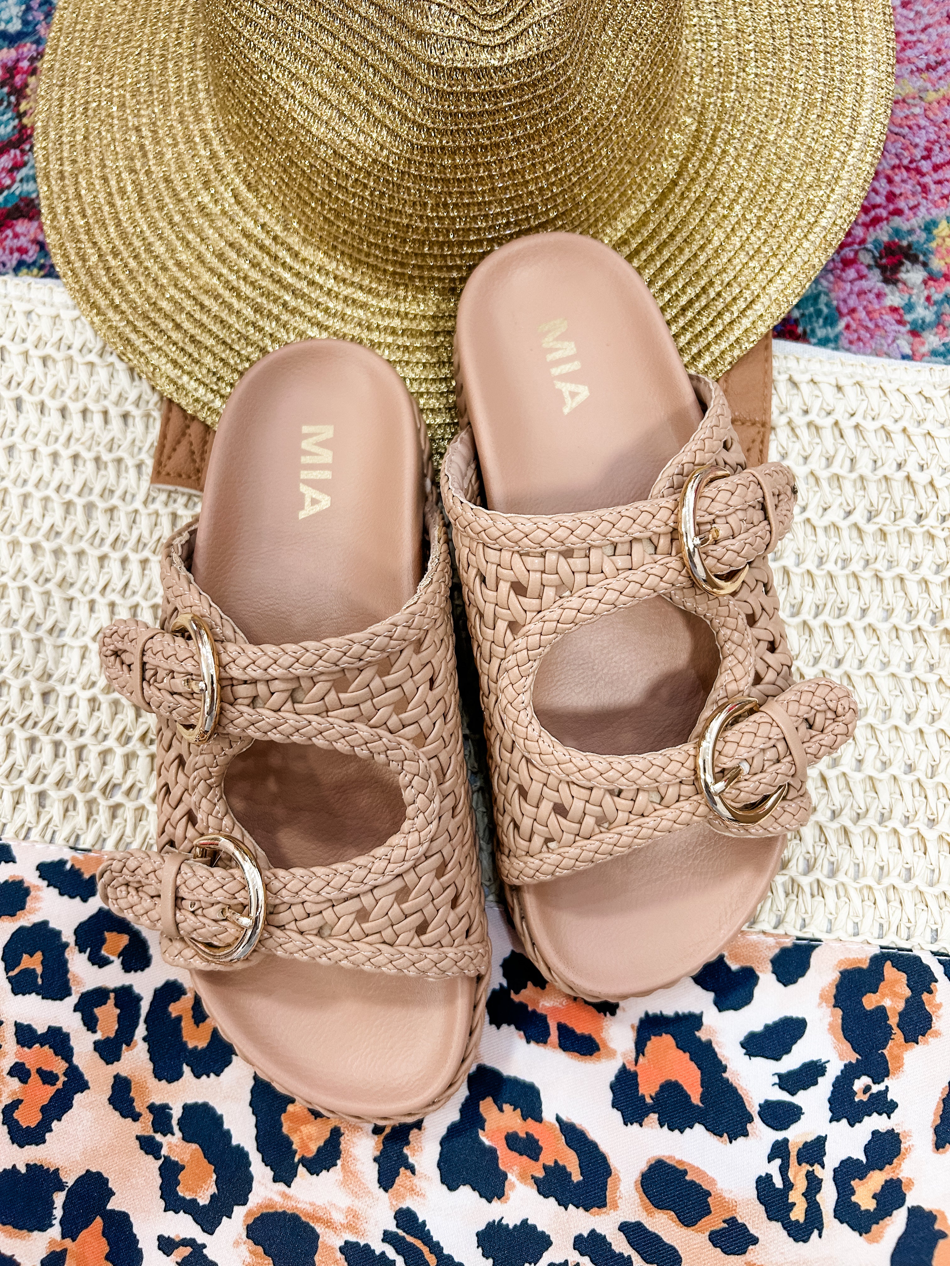 Trendy Woven Nude Sandal