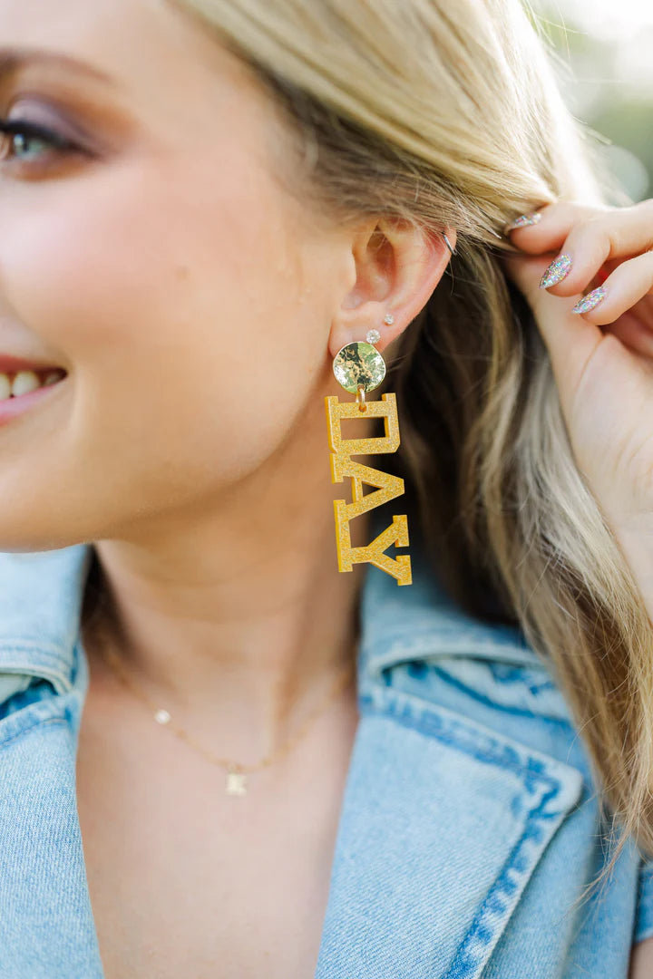 Blue & Gold GameDay Earrings