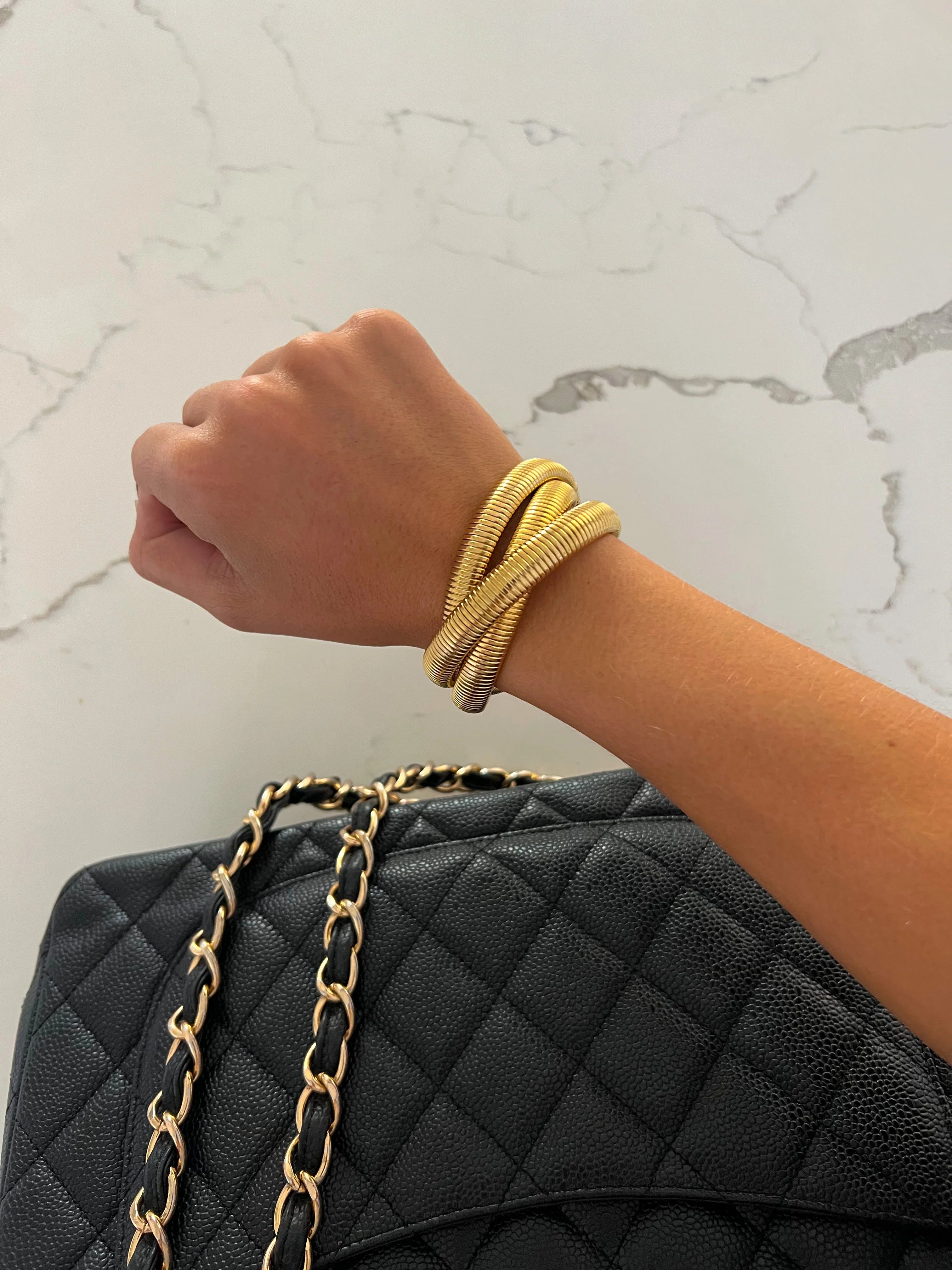 Triple Gold Emma Bracelet