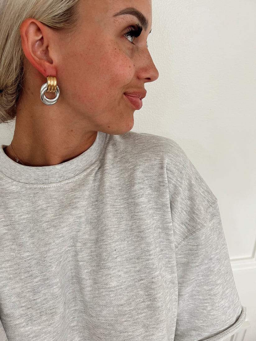 The Harper Two Toned Earrings