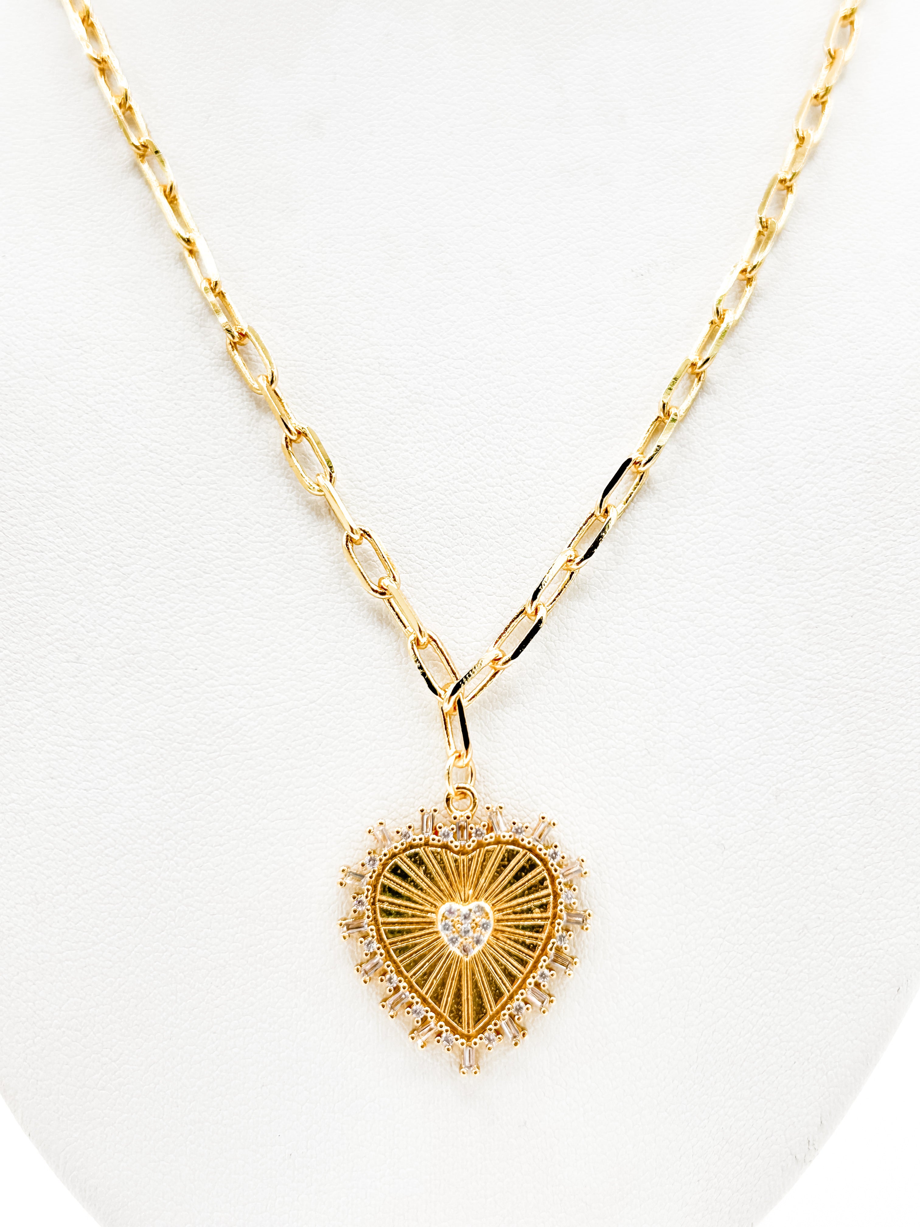 Heart Starburst Necklace