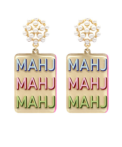 Mahj Pearl Detail Earrings