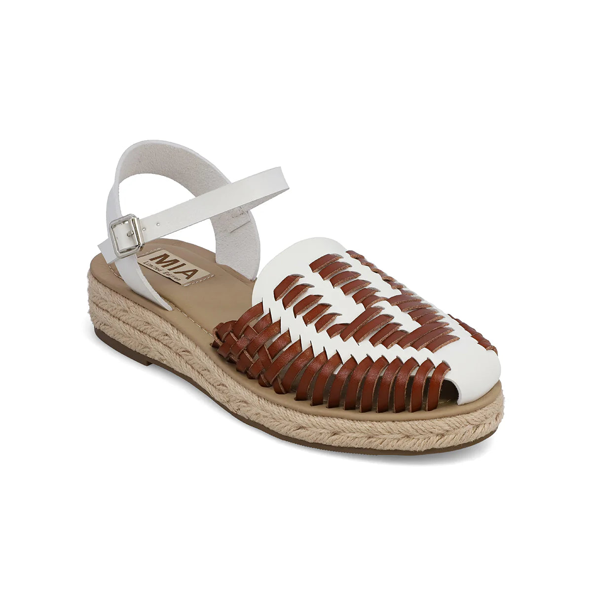 Eshani White Cognac Sandals