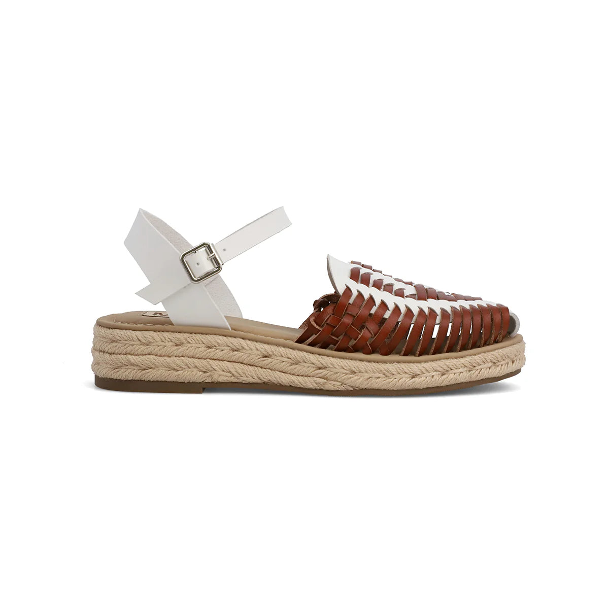 Eshani White Cognac Sandals