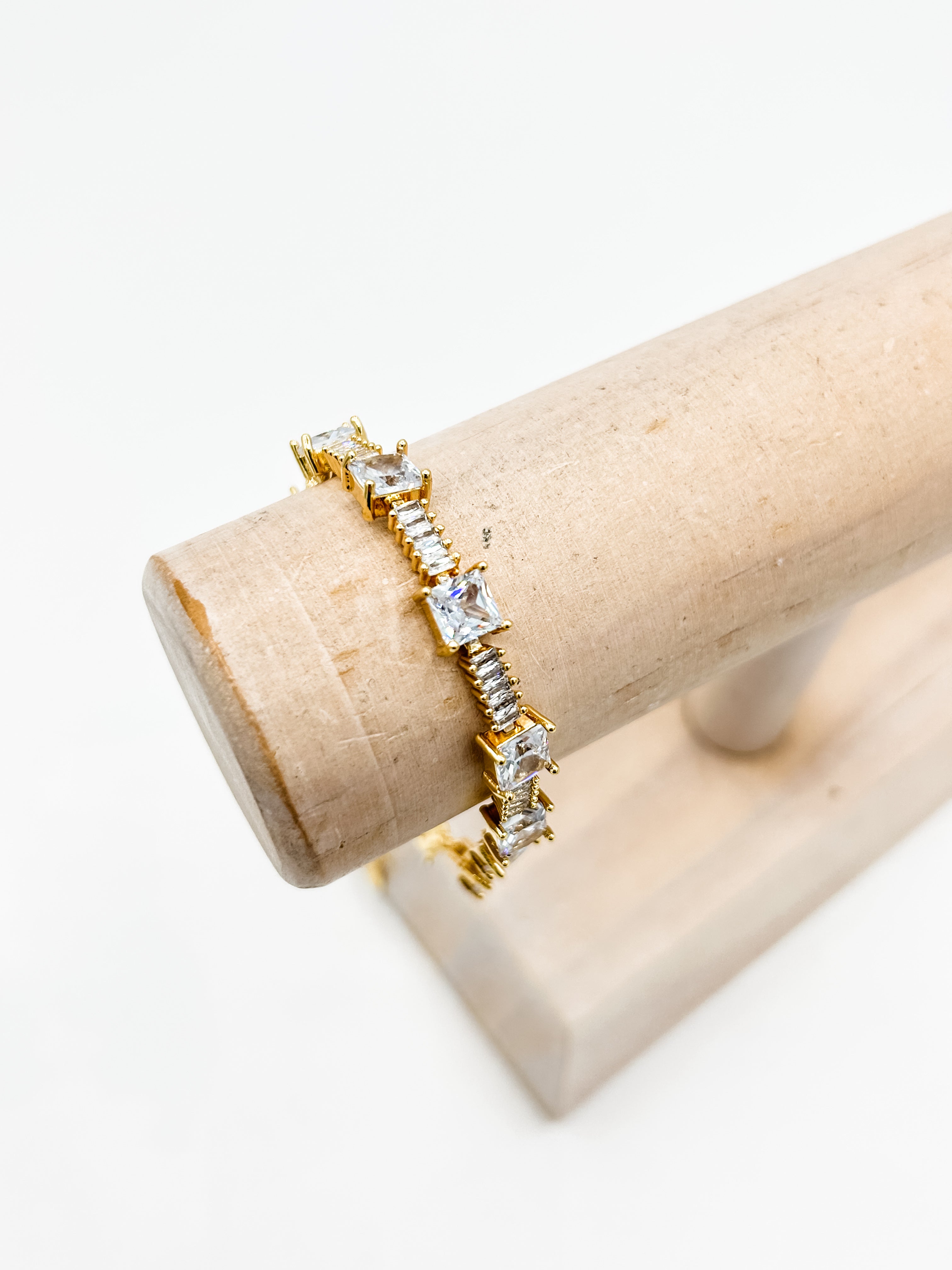 Square Stone Bling Bracelet