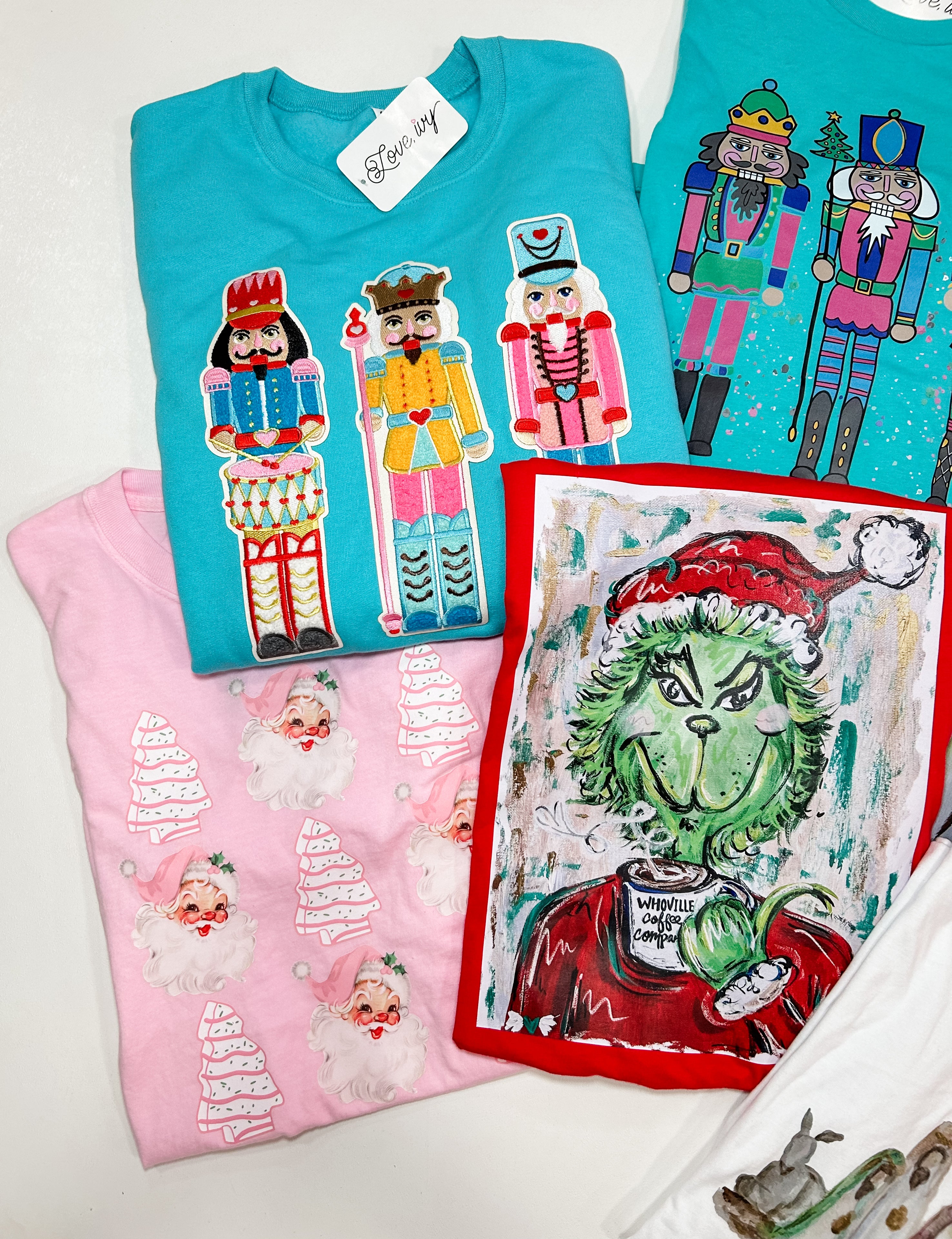 Pink Santa Cakes Short Sleeve Tee