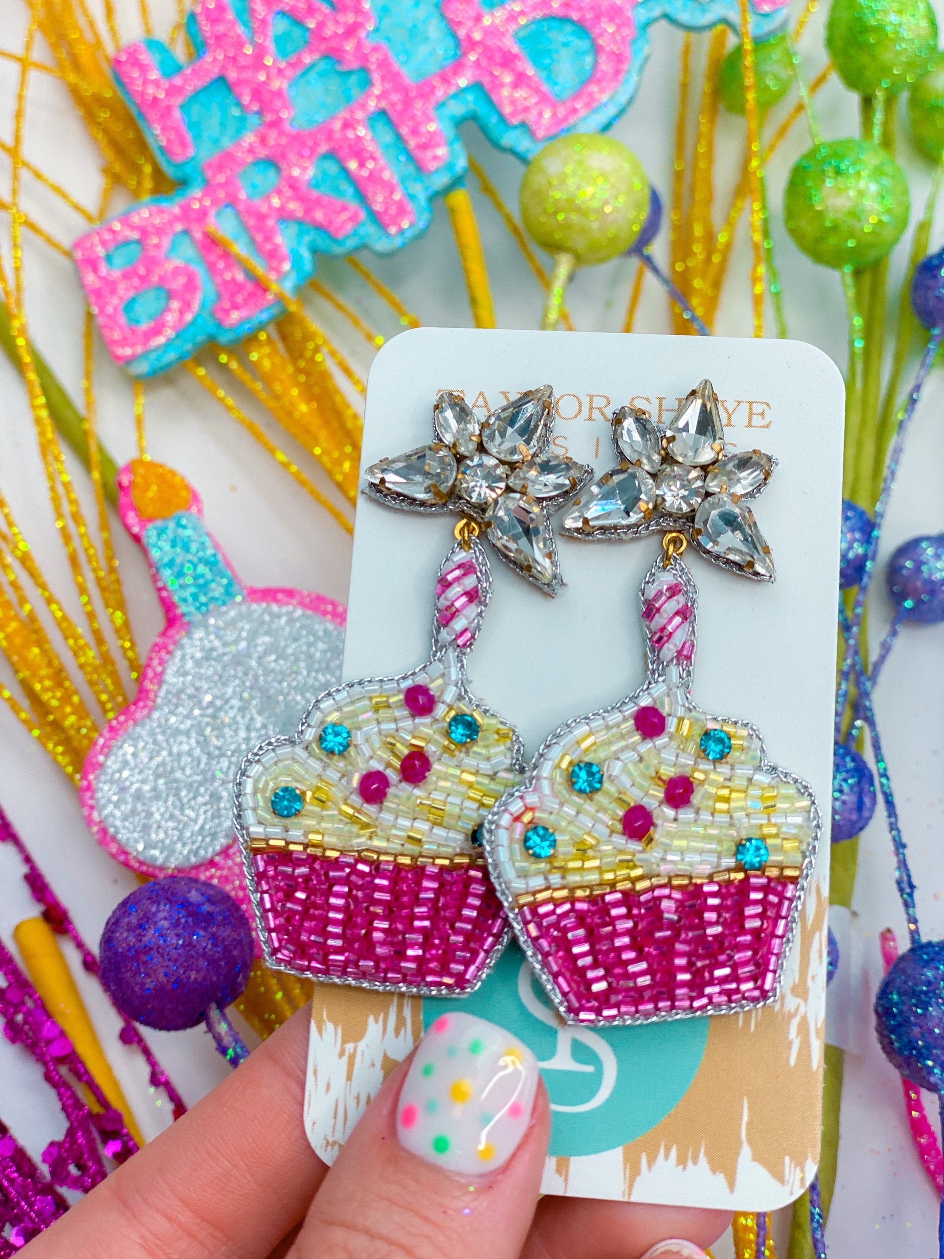 Birthday Cupcake Earrings