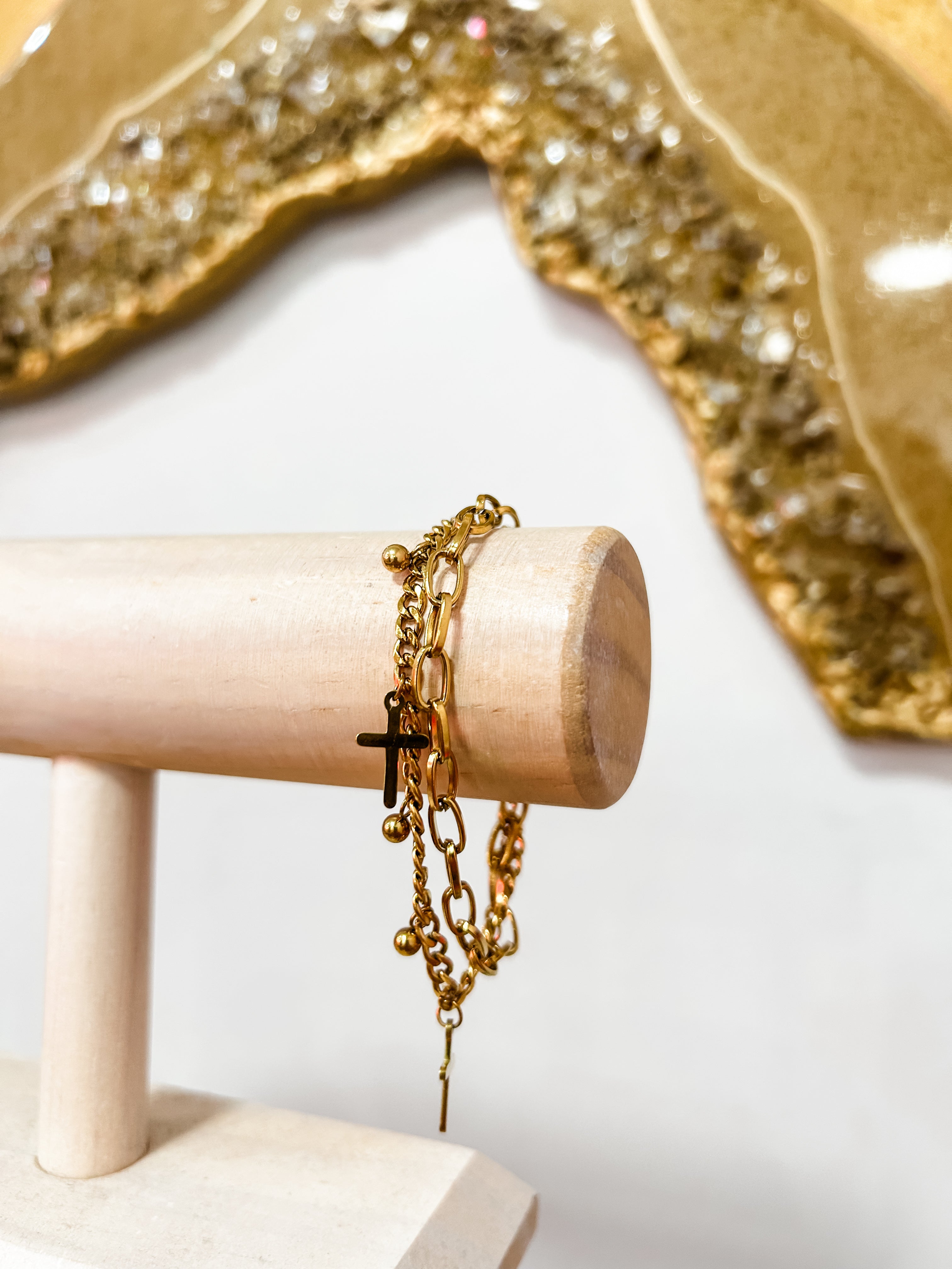 Cross Charm Bracelet