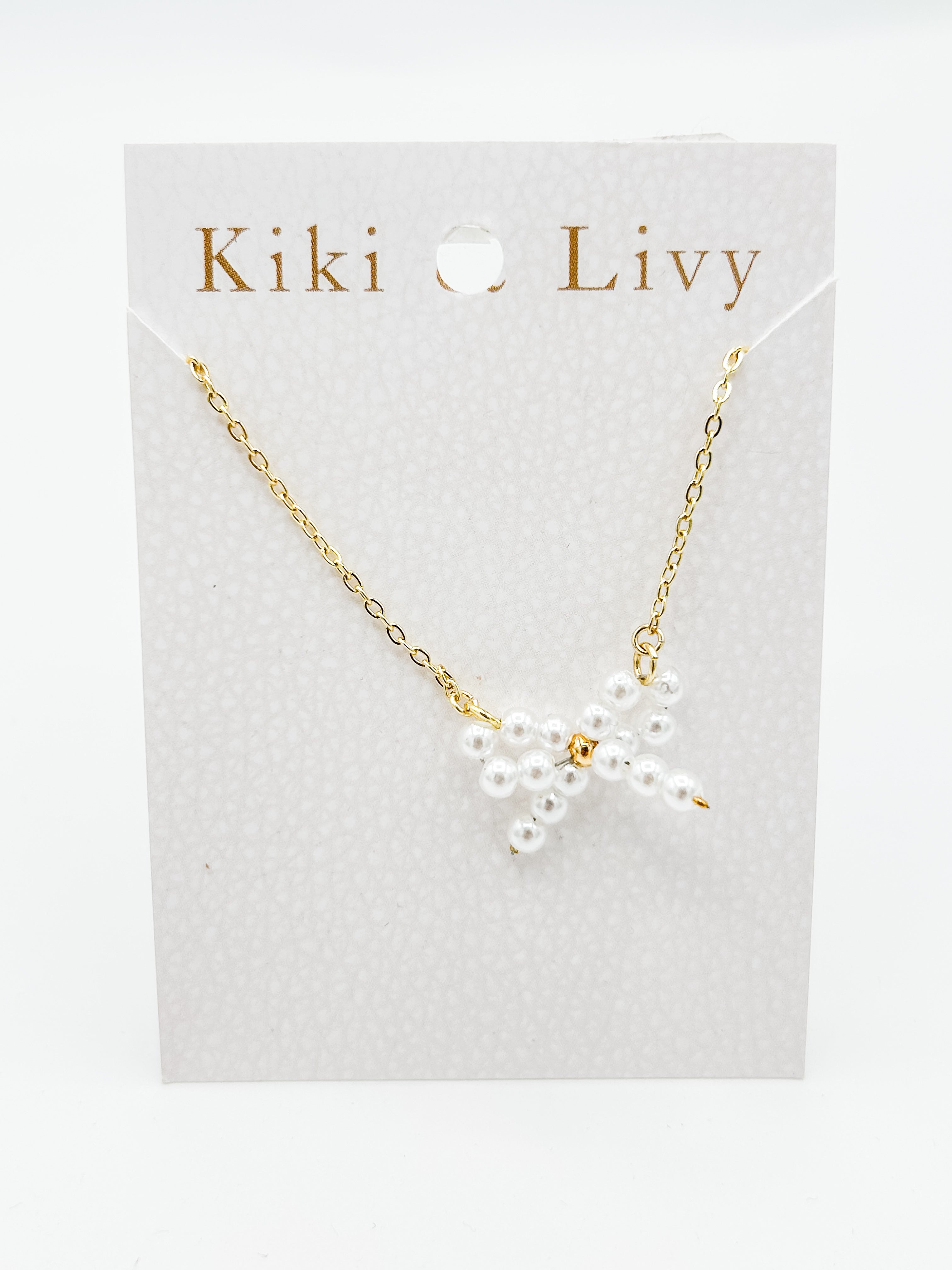 Pearl Bow Necklace