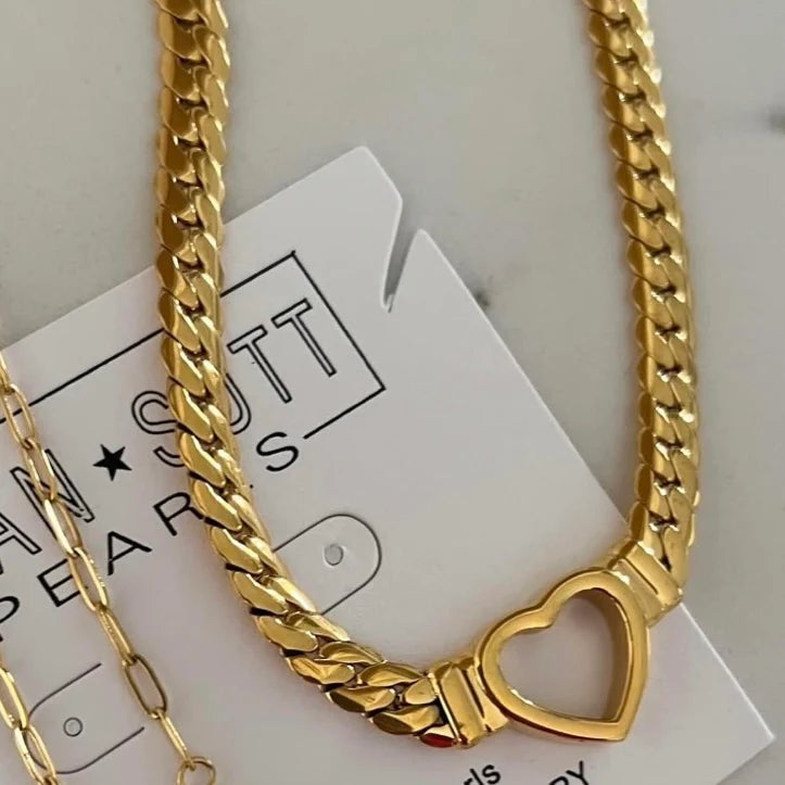 The Gold Open Heart Necklace