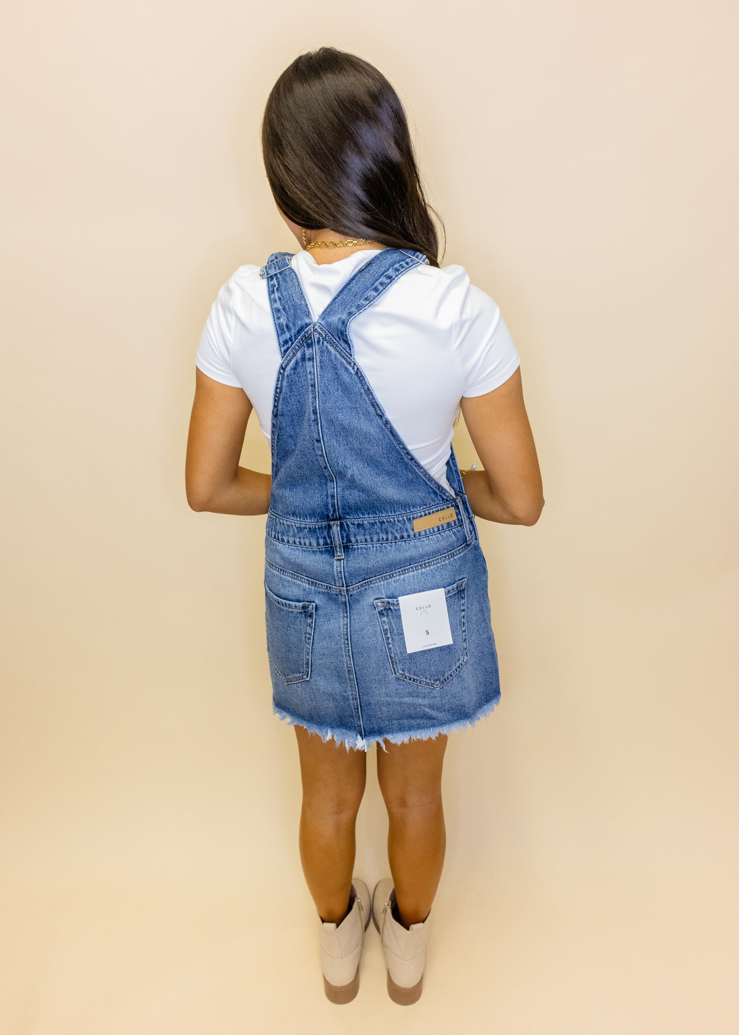 Medium Wash Overall Dress