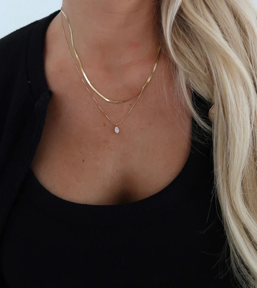The Peyton Gold Diamond Necklace