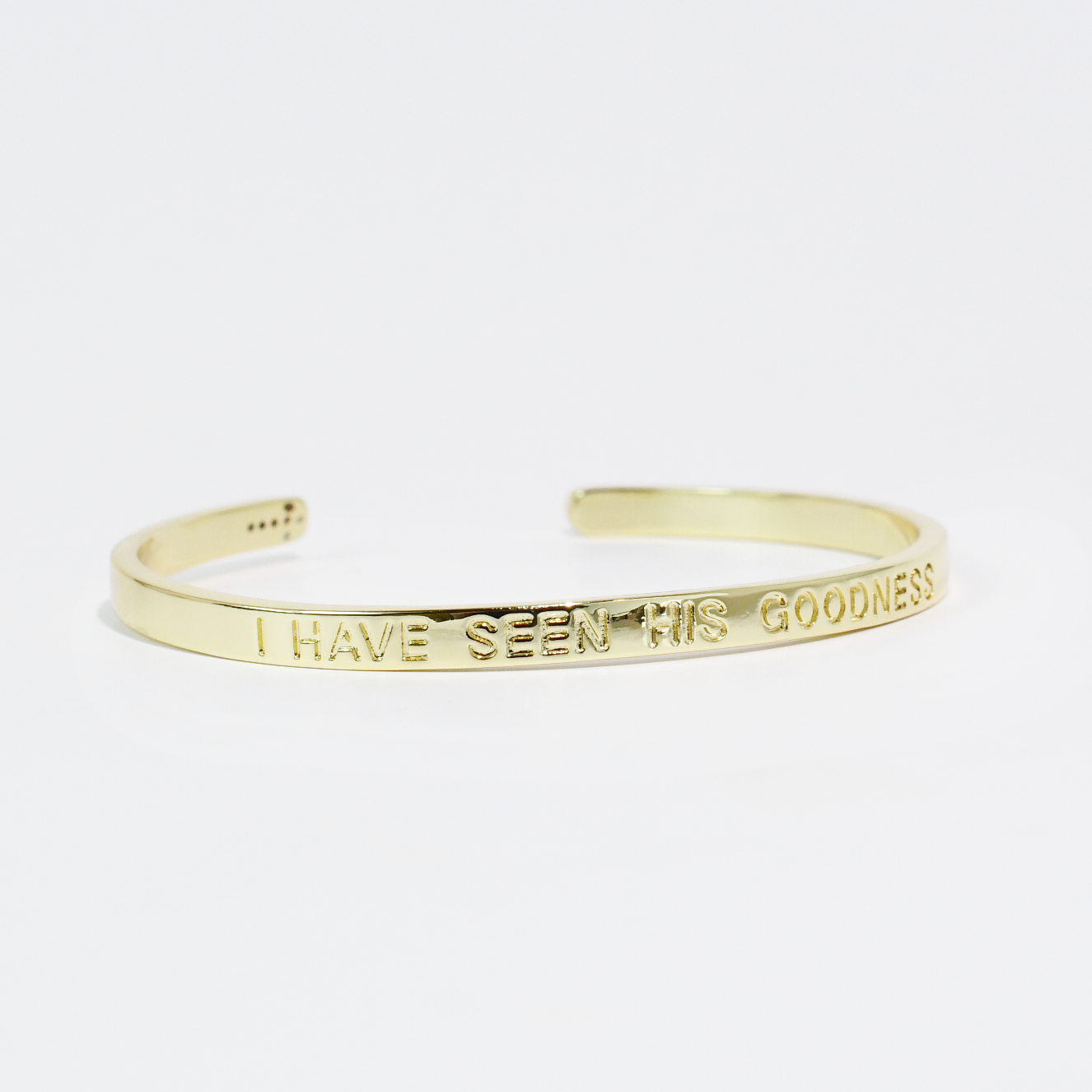 I Have Seen His Goodness Bangle Gold