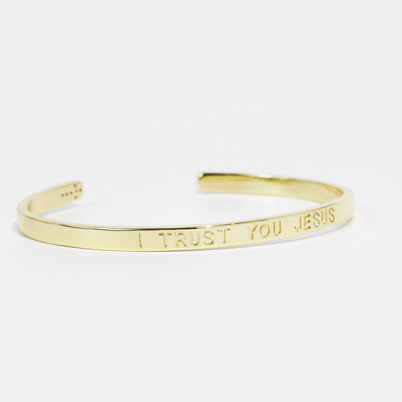 I Trust You Jesus Bangle Gold