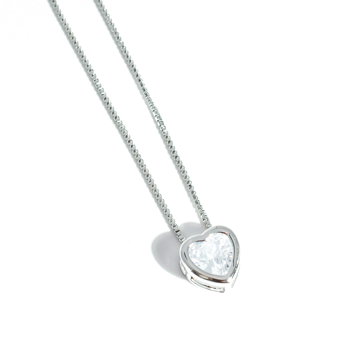 Tiny Love Necklace Silver