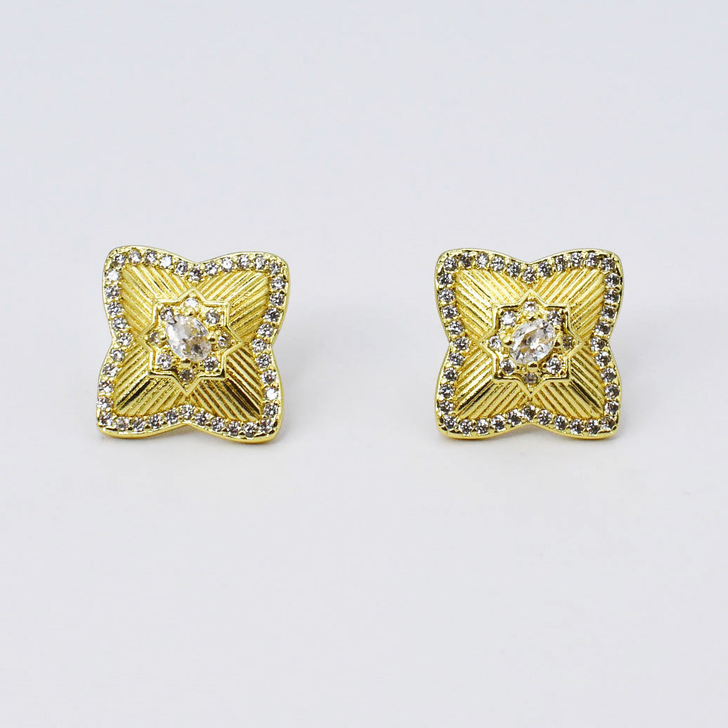 Touch of Spark Gold Studs