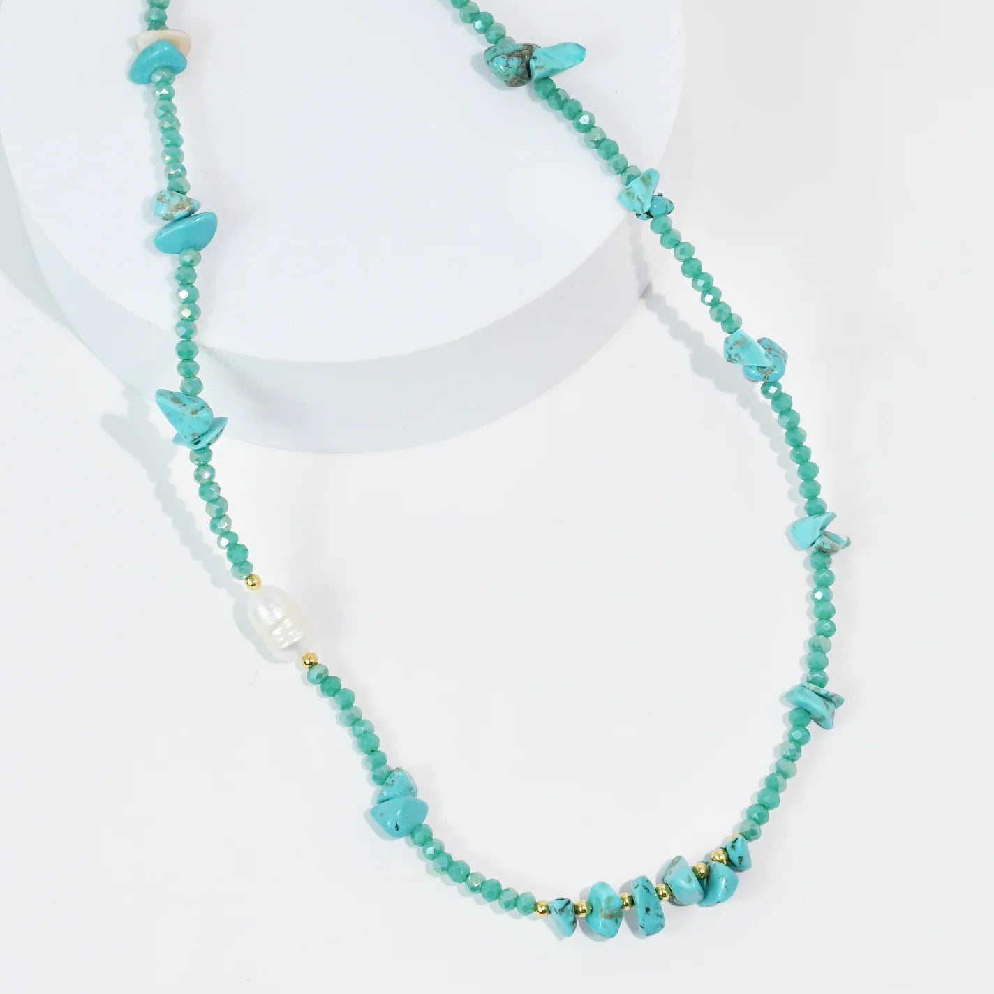 Glow & Go Necklace Turquoise