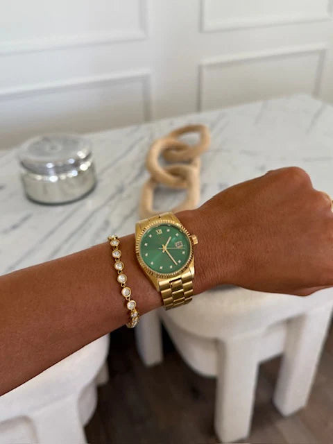 The Roxie Gold Rhinestone Bracelet