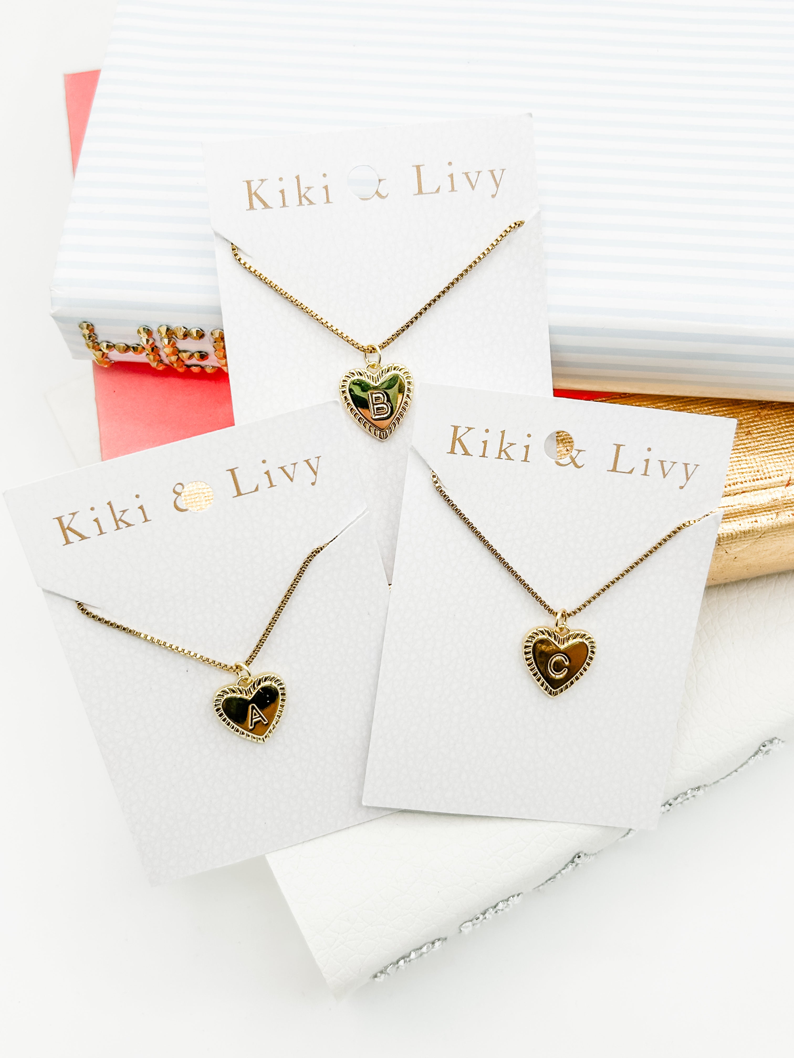 Heart Rope Letter Necklace