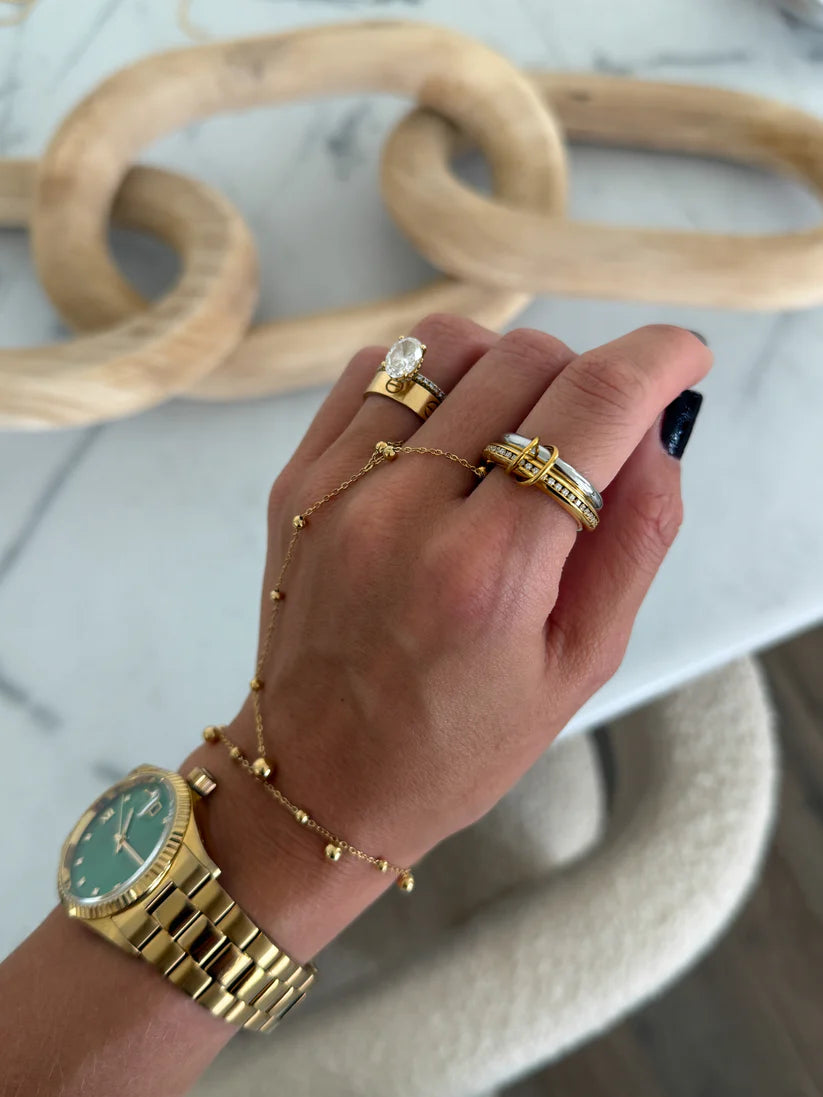 The Glam Two Toned Ring
