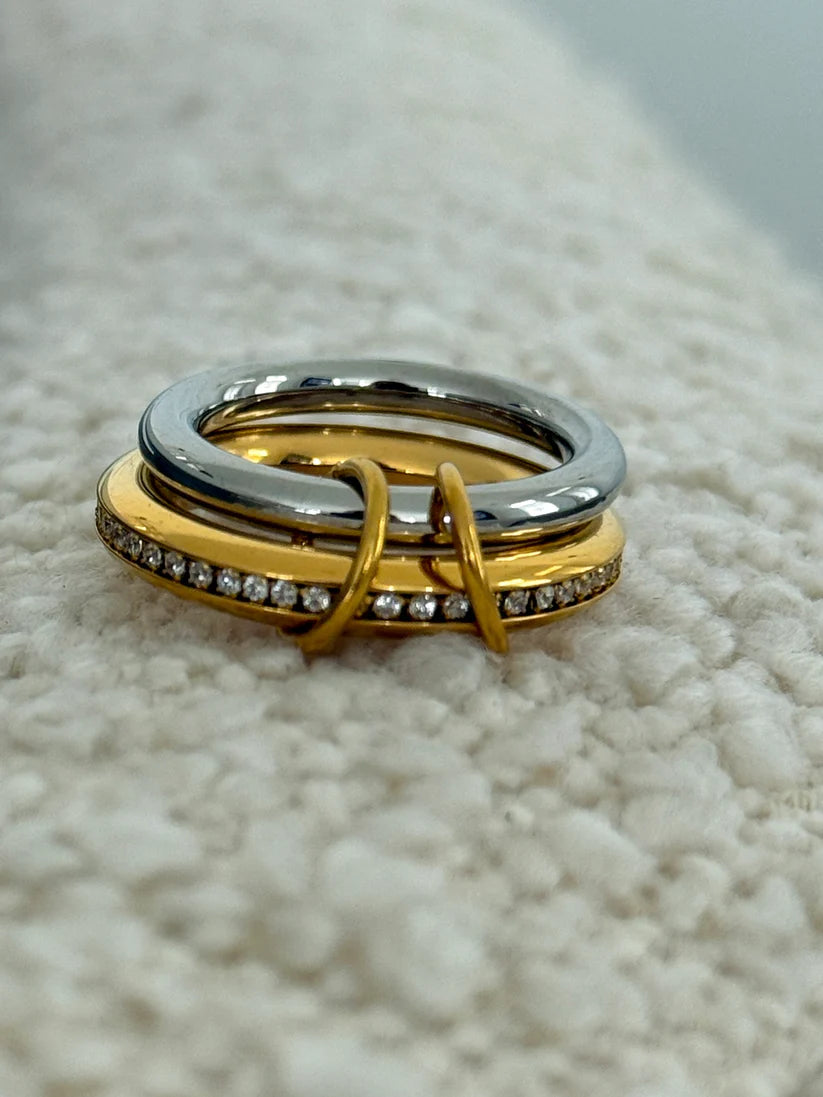 The Glam Two Toned Ring