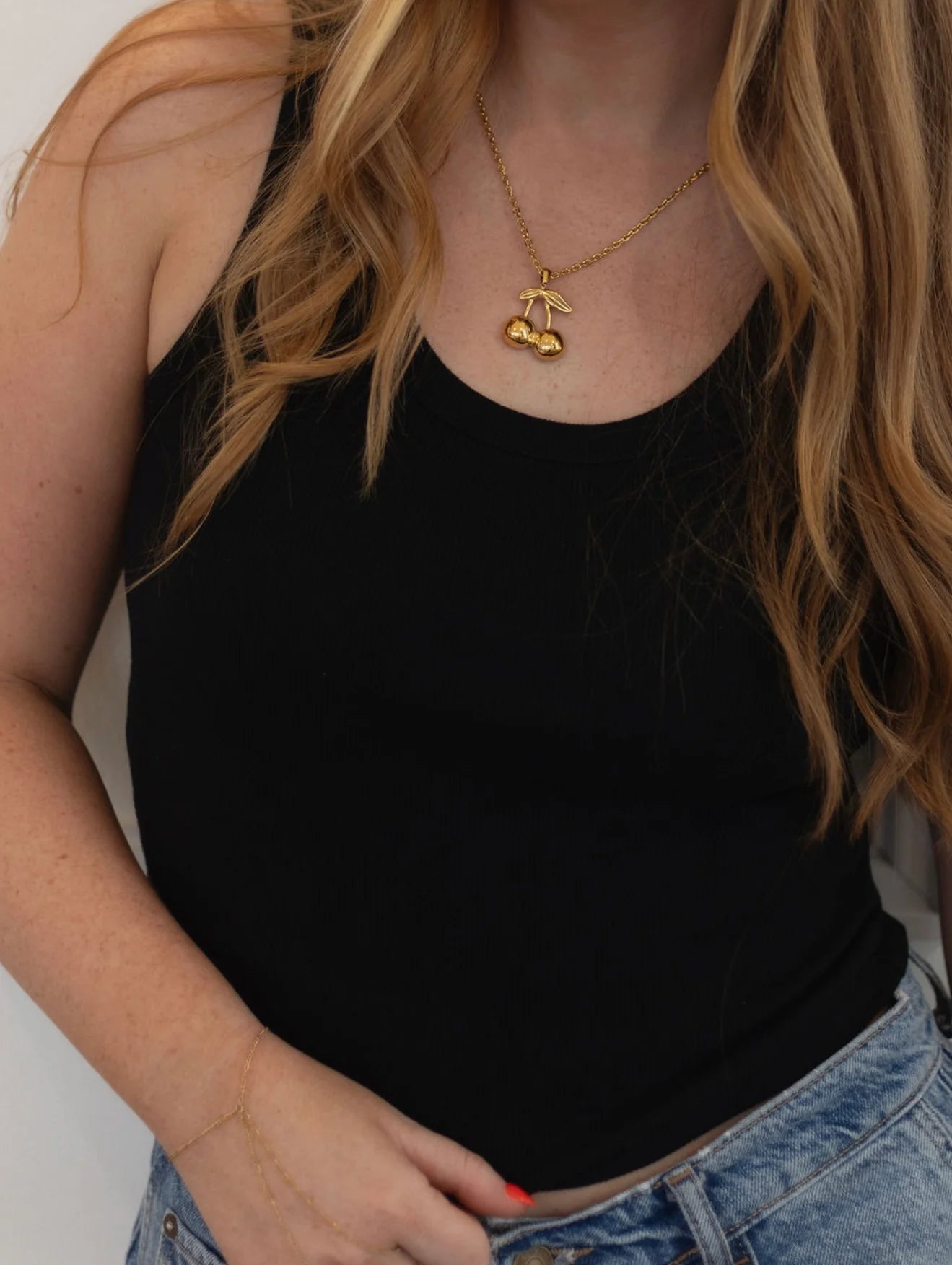 The Gold Cherry Necklace