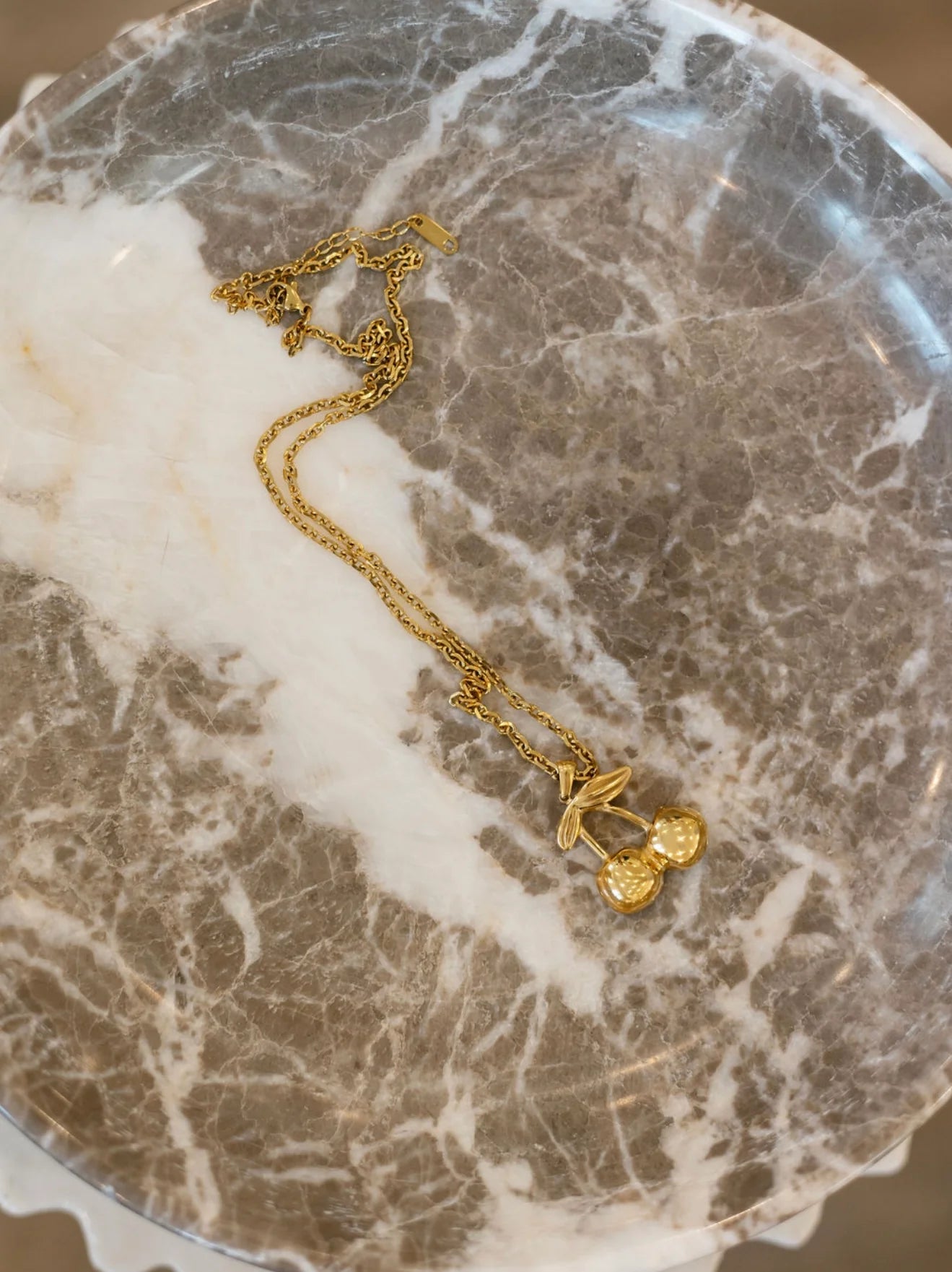 The Gold Cherry Necklace