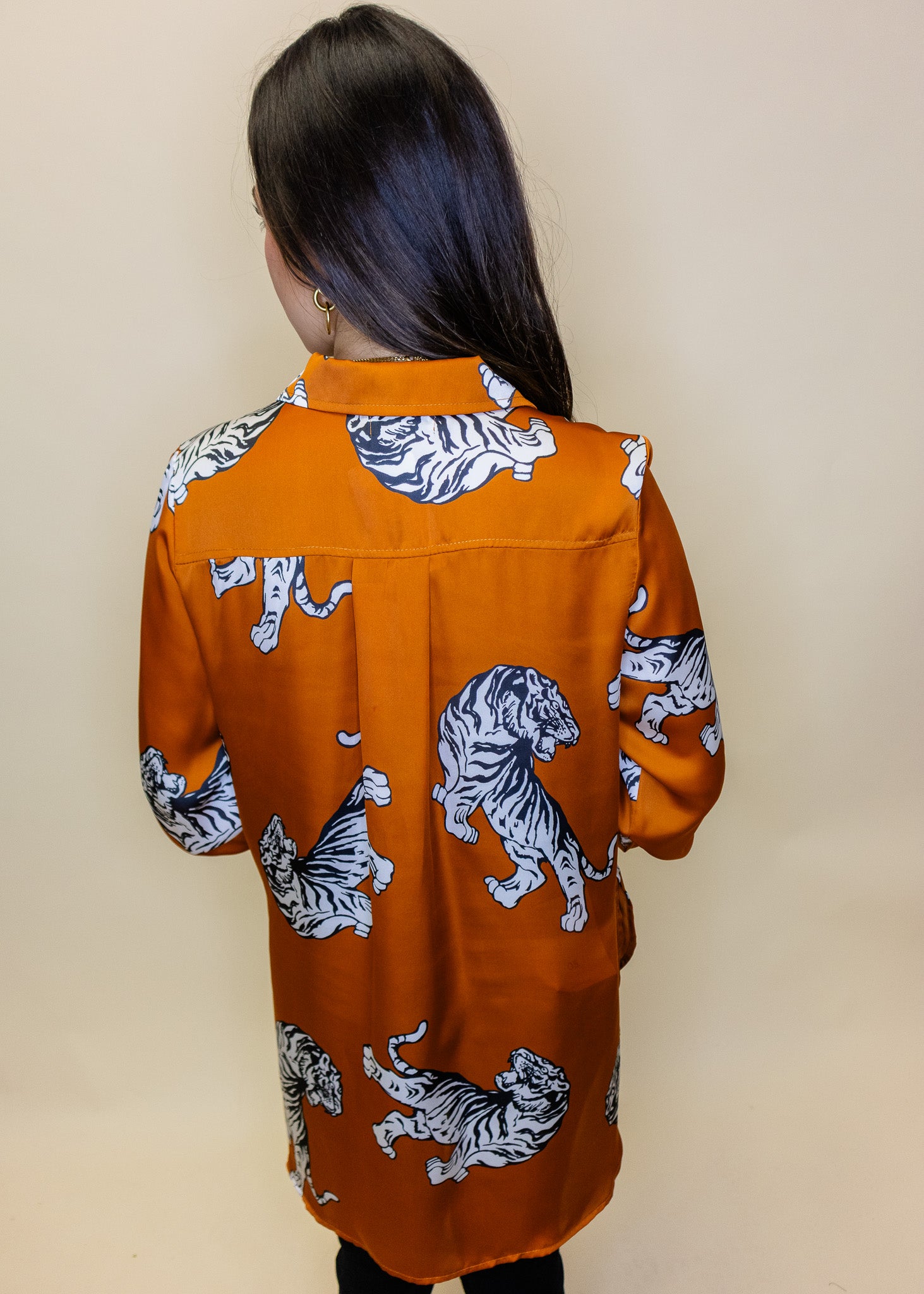 Marley Golden Tigress Button Down Top