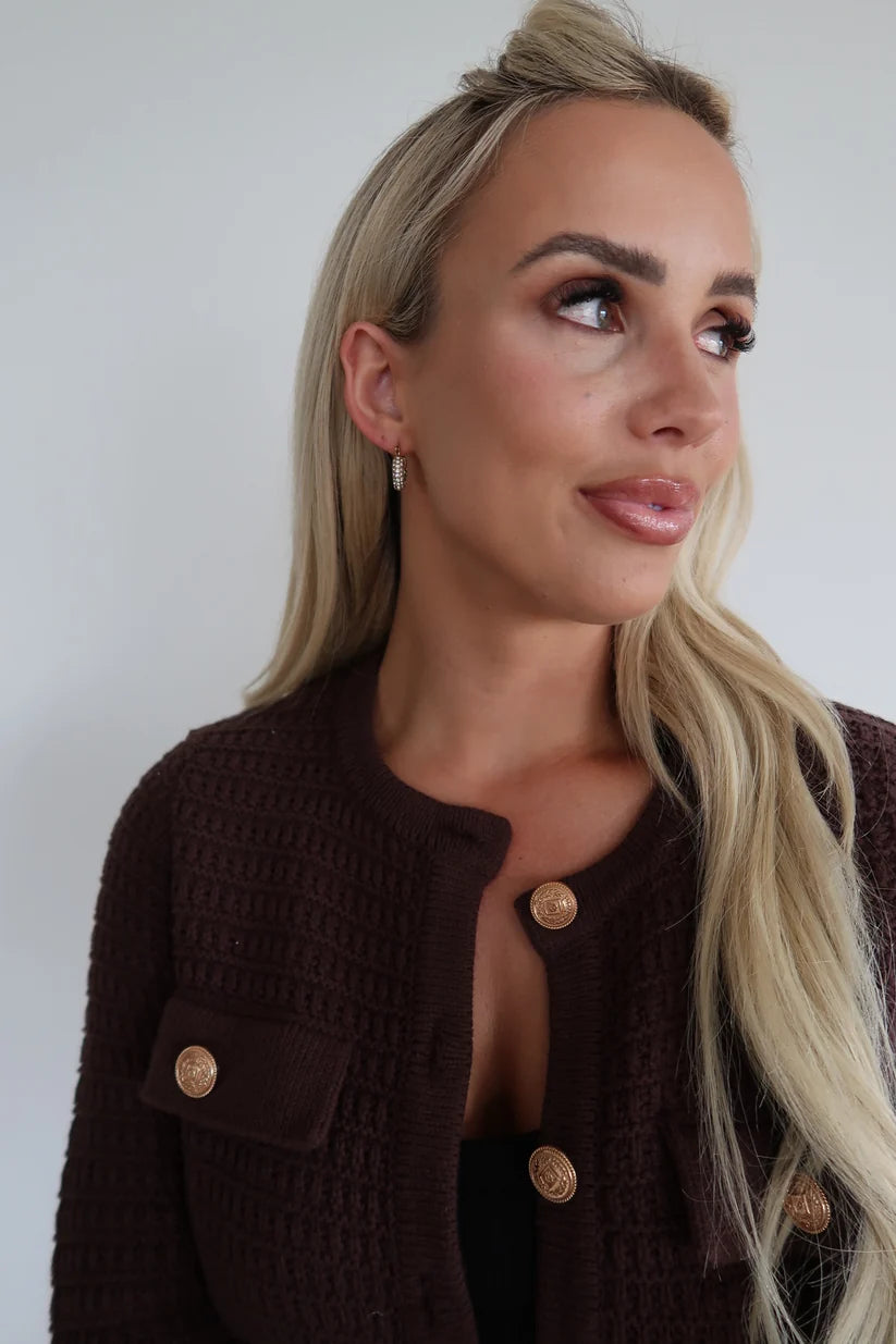 The Gold Small Diamond Hoops