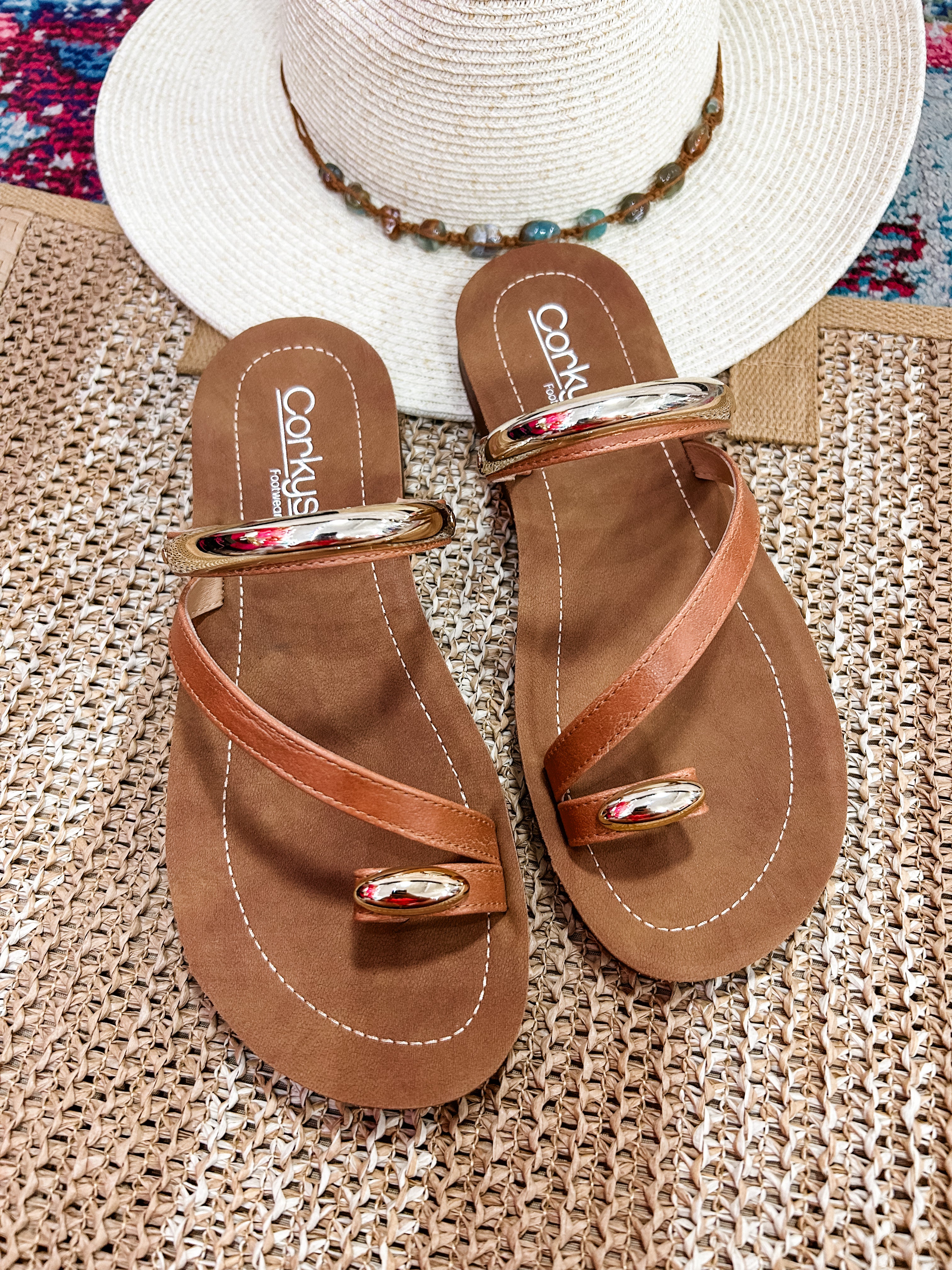Hit The Strip Cognac Sandal